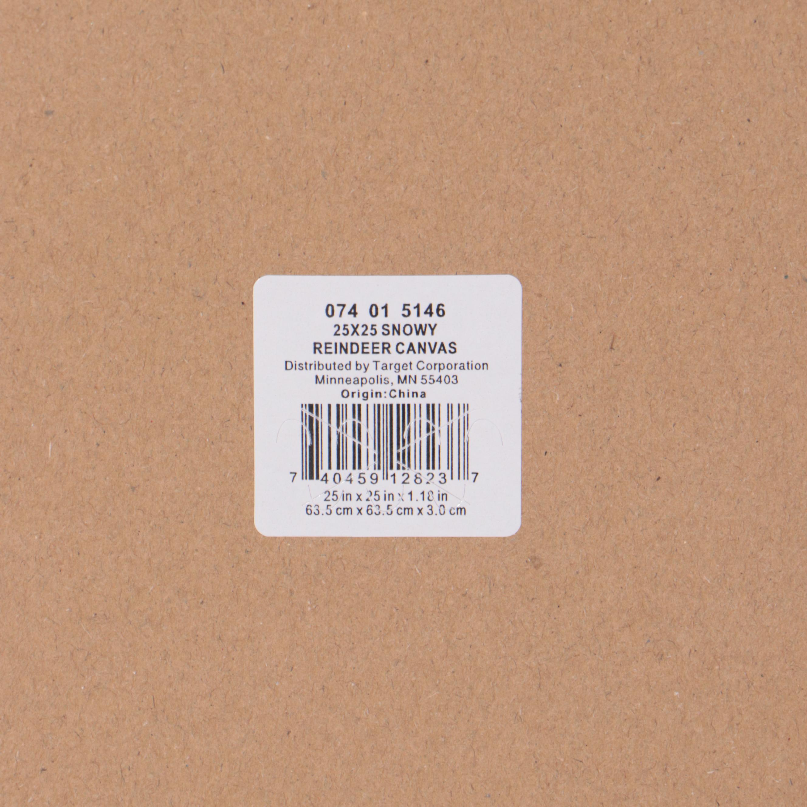 Threshold Deer Giclée Print with Pair of Light Wood Finish Bracket Shelves