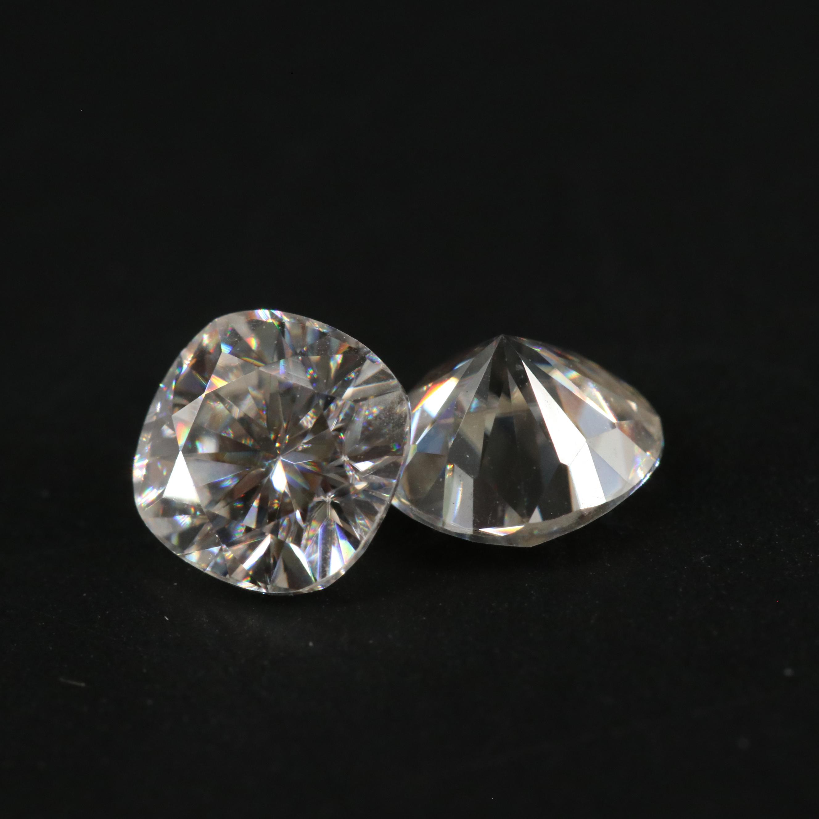 Loose 1.08 CTW Moissanites