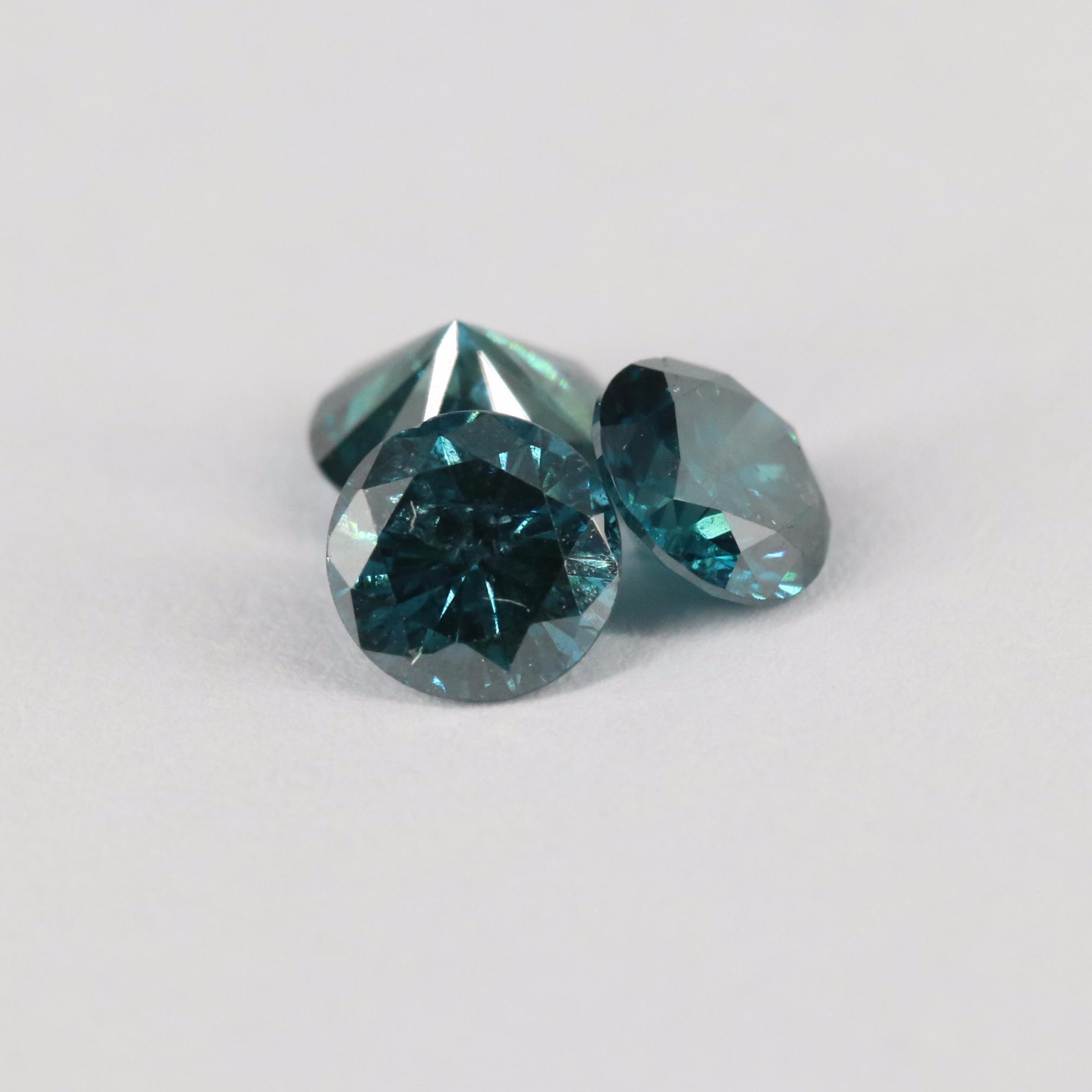 Loose 1.14 CTW Blue Diamonds