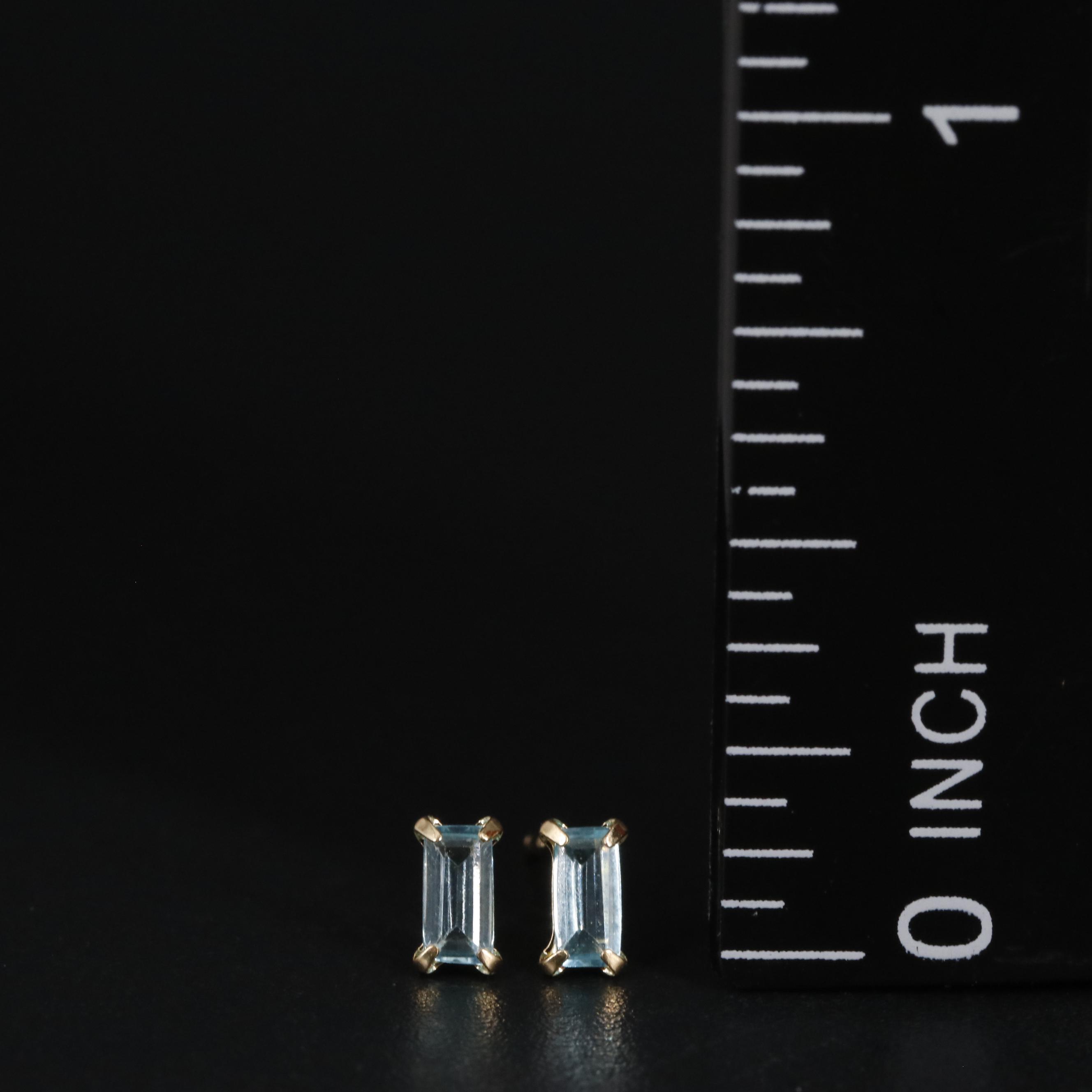 18K Paraiba Apatite Stud Earrings