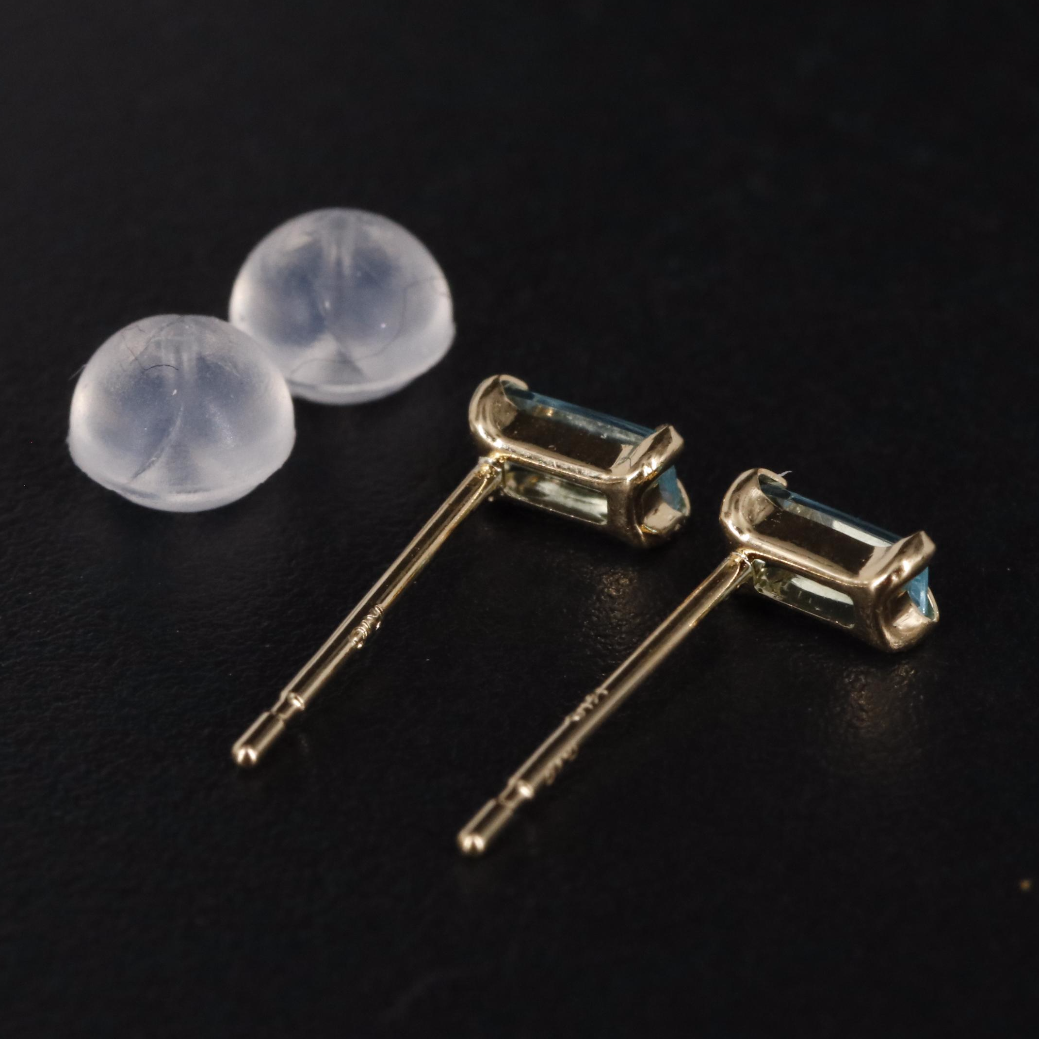 18K Paraiba Apatite Stud Earrings