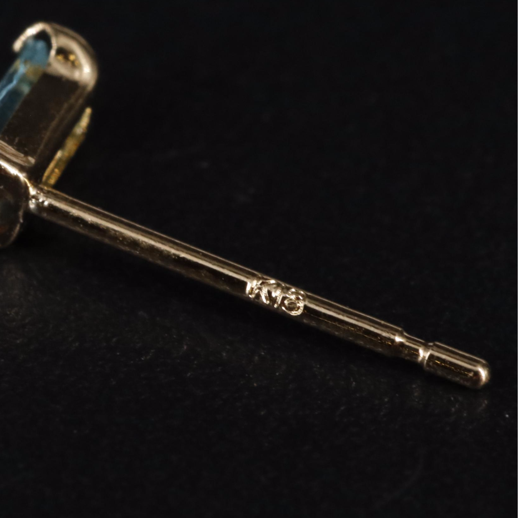 18K Paraiba Apatite Stud Earrings