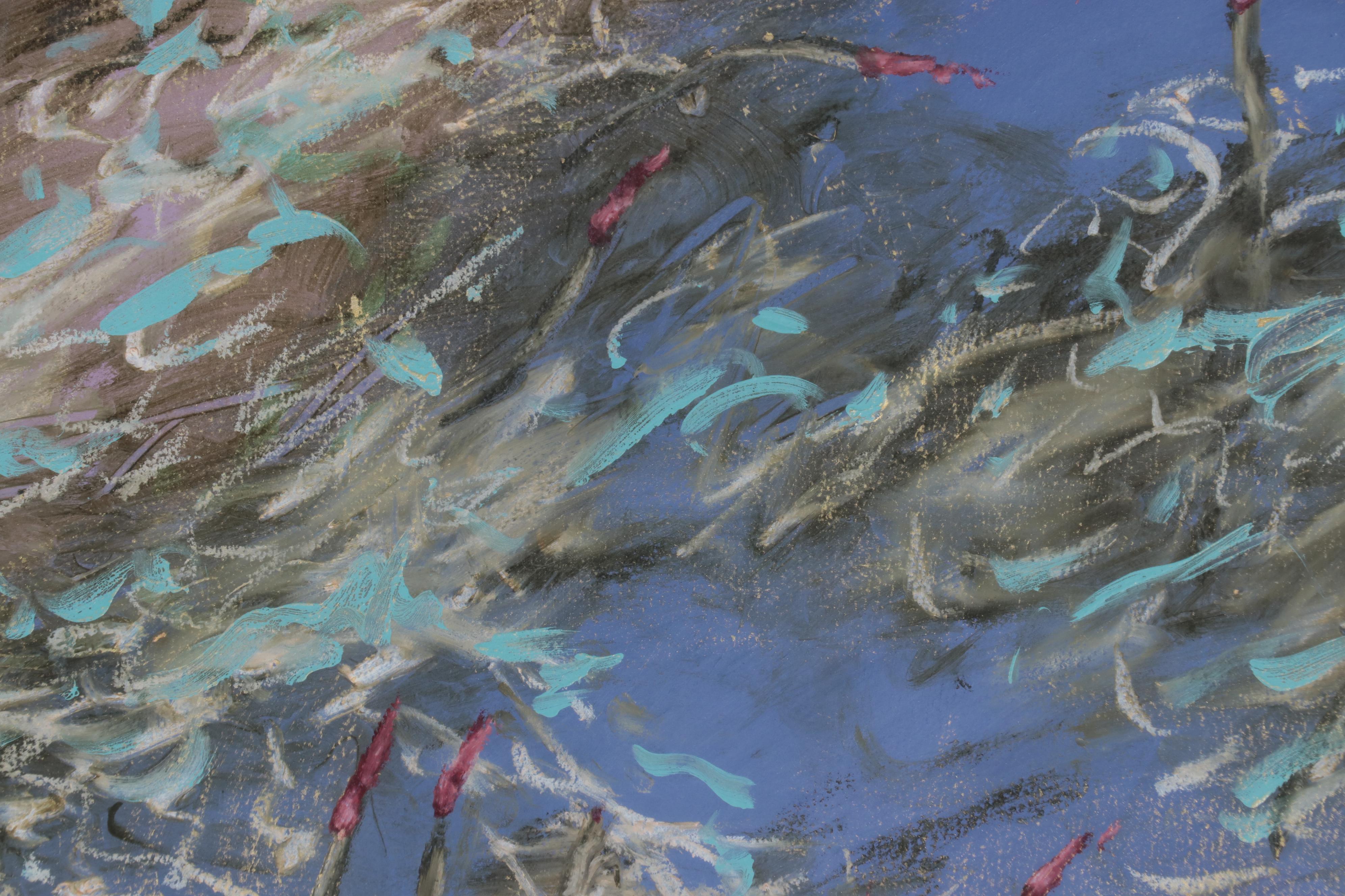 Diane Kline Waterscape Mixed Media Painting