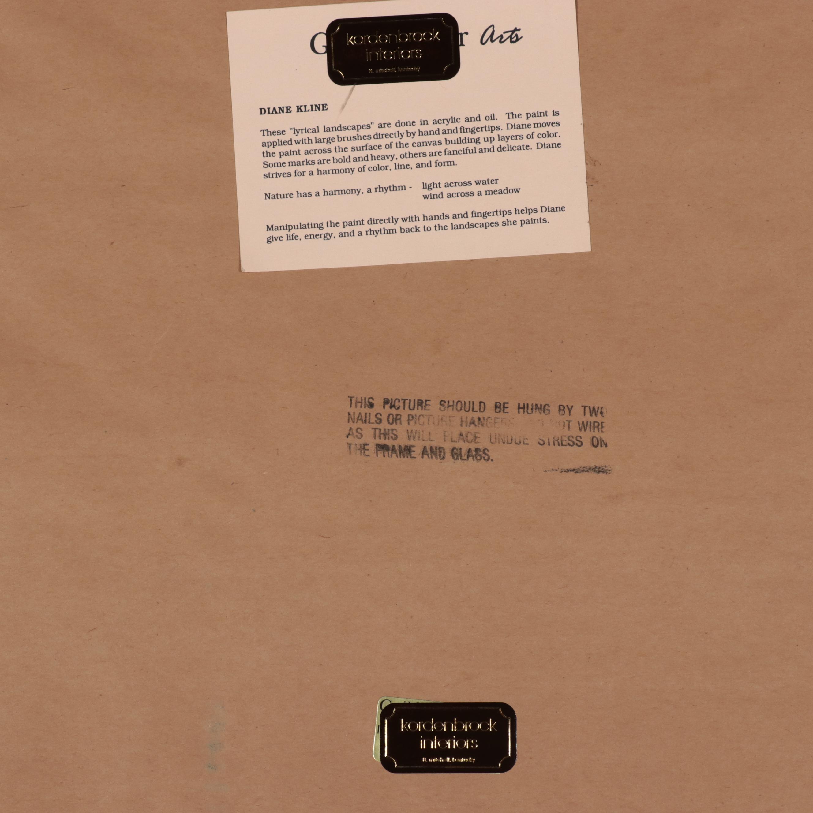 Diane Kline Waterscape Mixed Media Painting