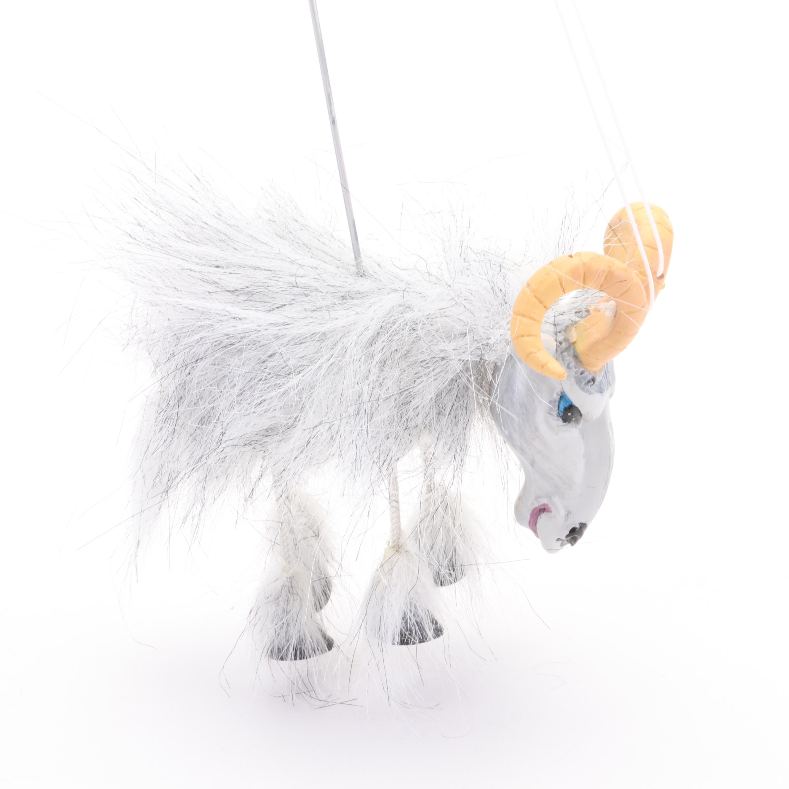 Grand Little Theater The Three Billy Goats Gruff Marionette Puppets Story Set