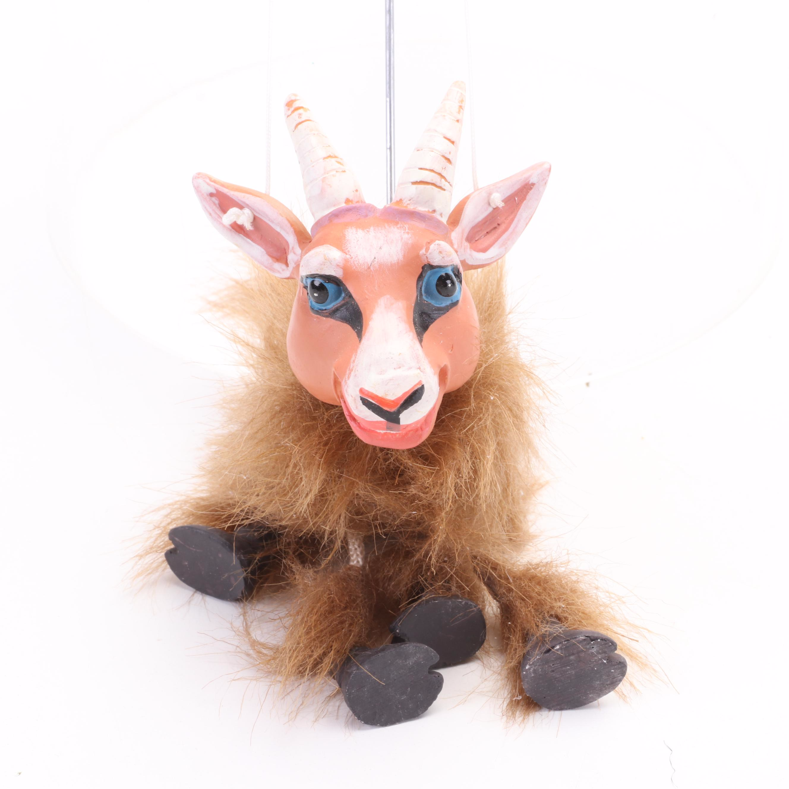 Grand Little Theater The Three Billy Goats Gruff Marionette Puppets Story Set