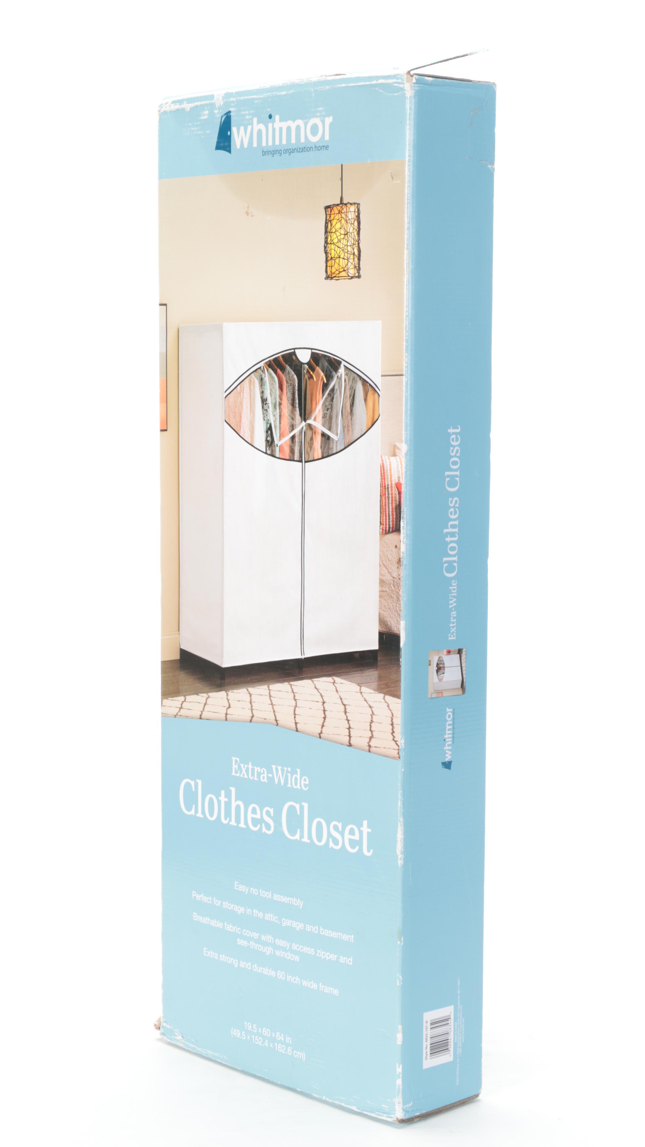 Whitmor Extra-Wide Clothes Closet