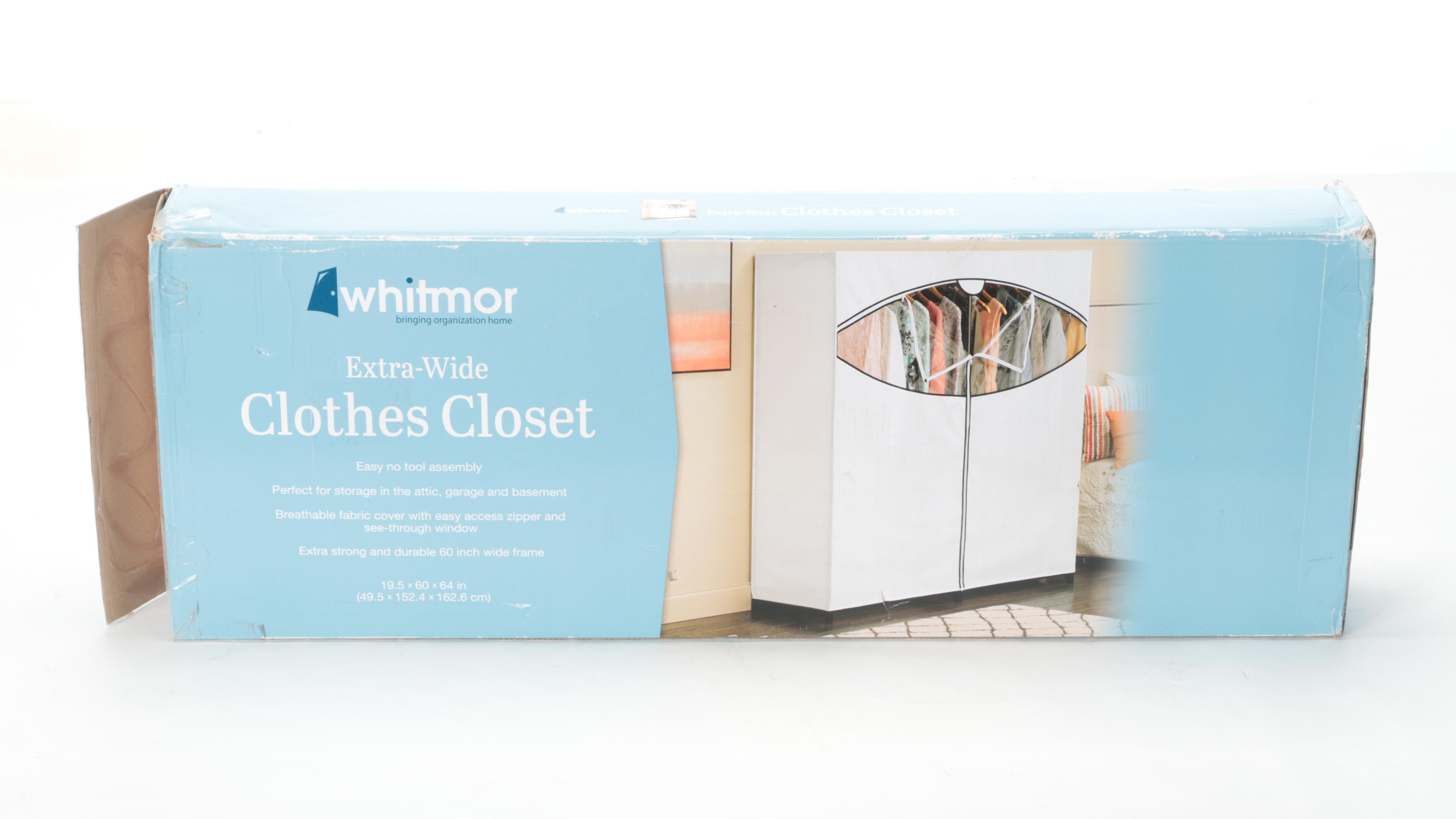 Whitmor Extra-Wide Clothes Closet