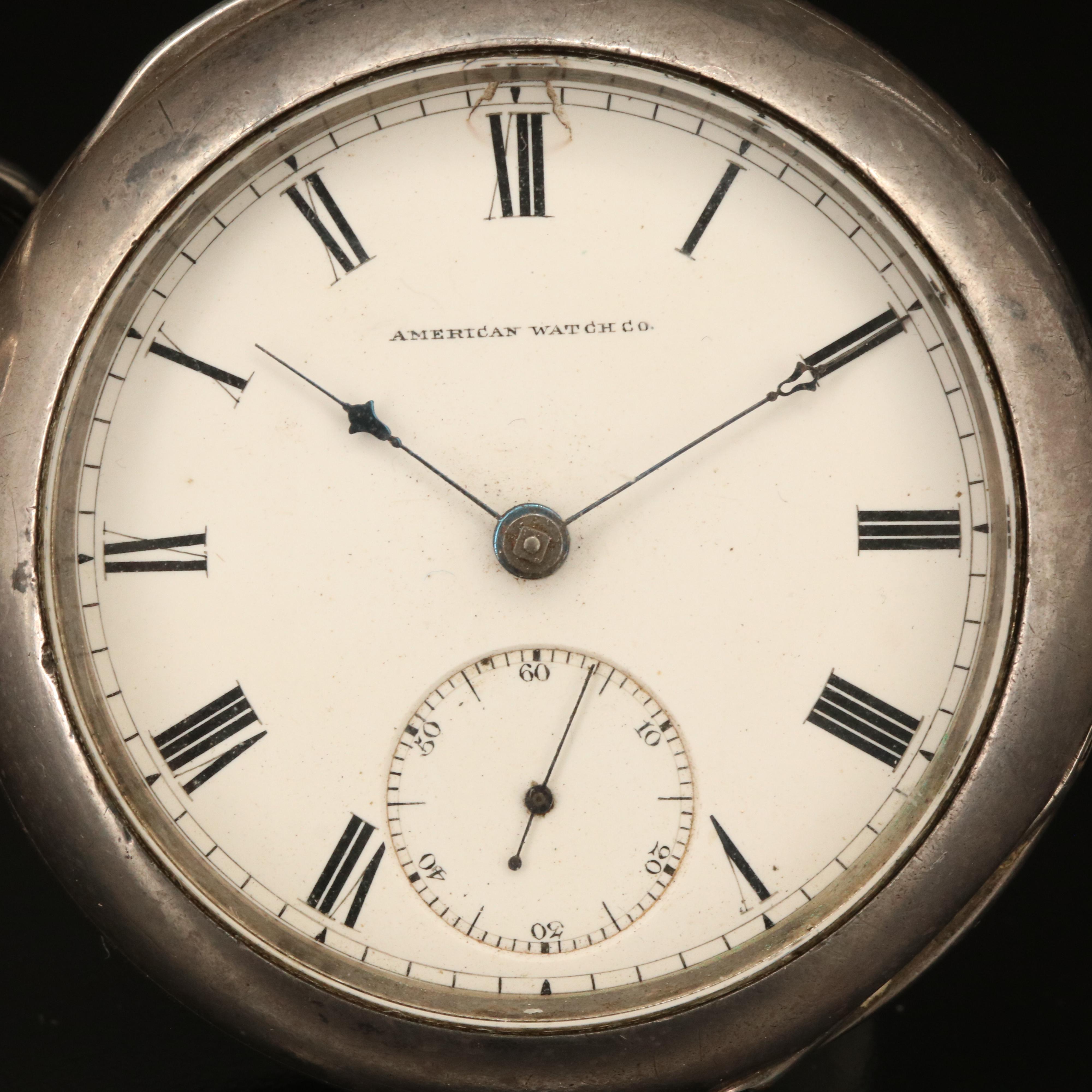 1857 Coin Silver American Watch Co. Pocket Watch