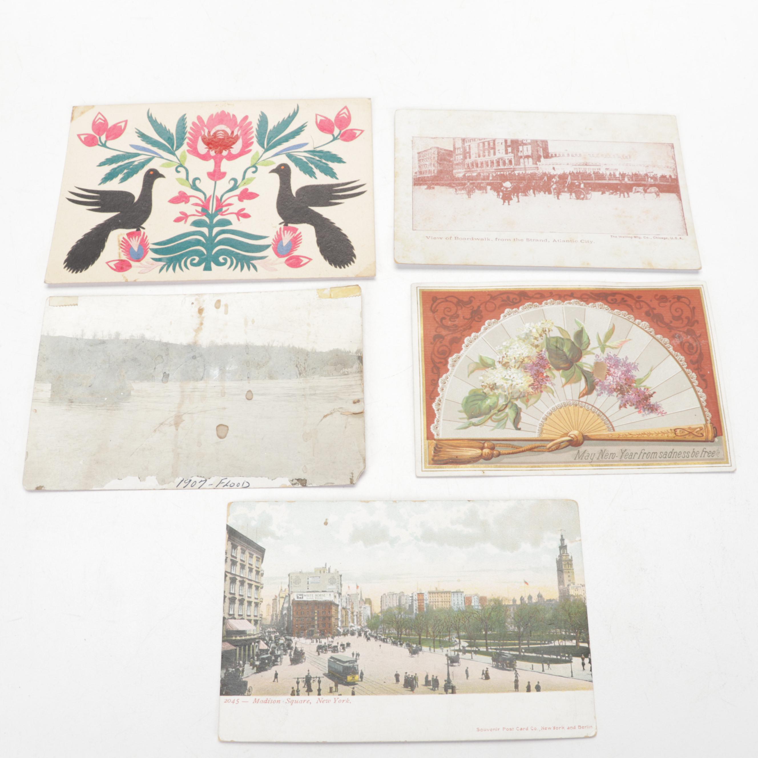 Victorian Era Ephemera Including Postcards, Greeting Cards, Scrapbooks and More