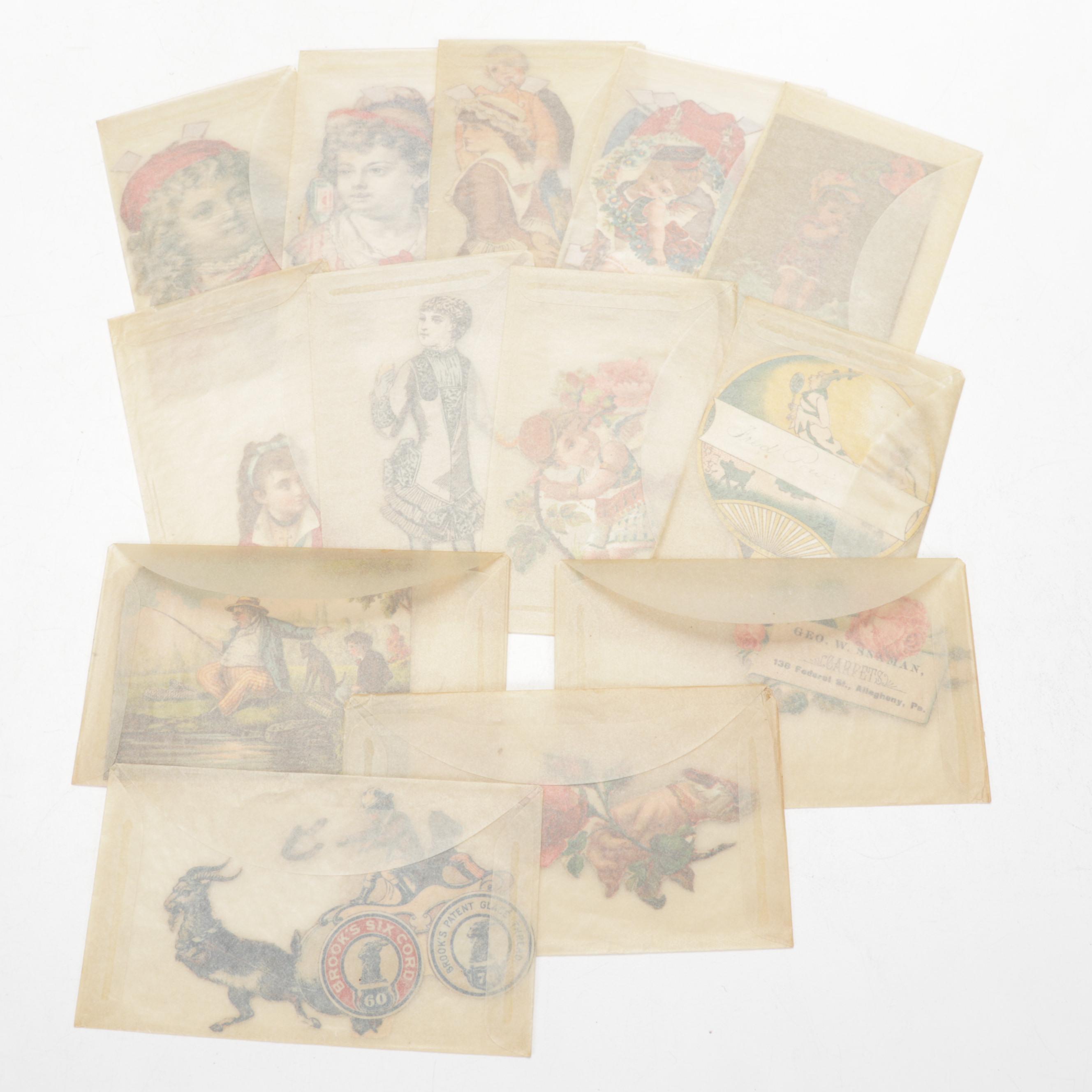 Victorian Era Ephemera Including Postcards, Greeting Cards, Scrapbooks and More