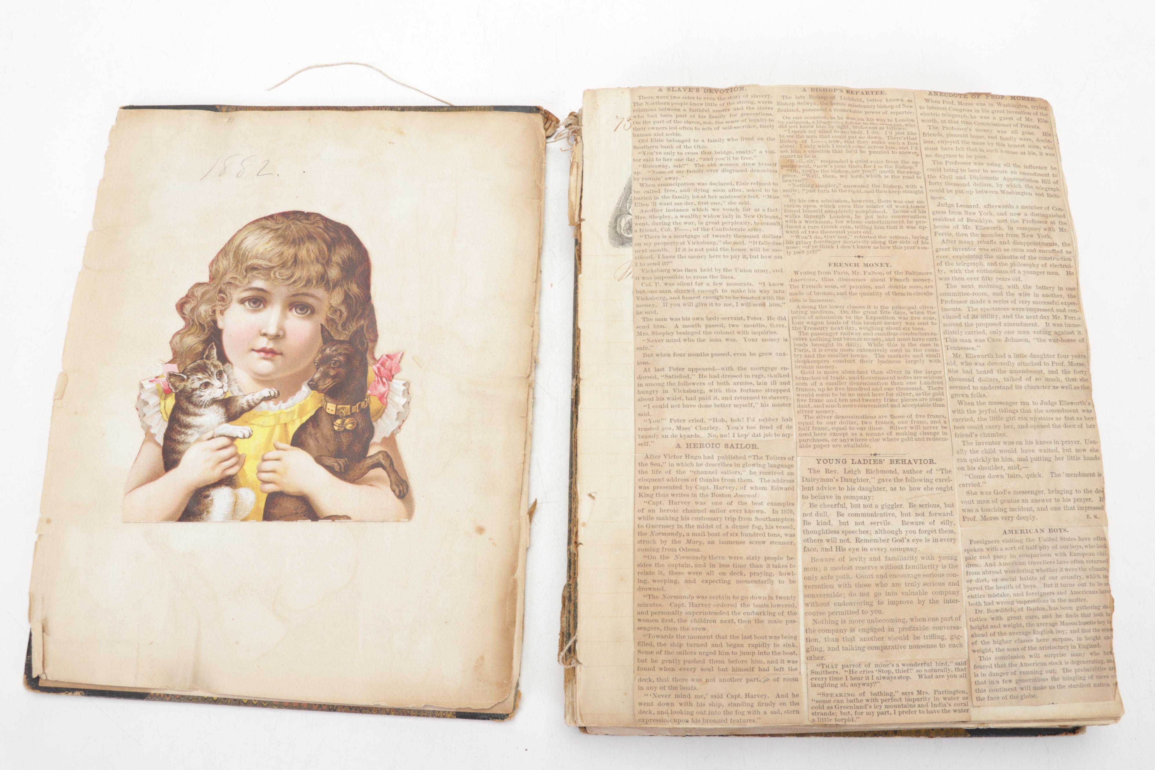 Victorian Era Ephemera Including Postcards, Greeting Cards, Scrapbooks and More