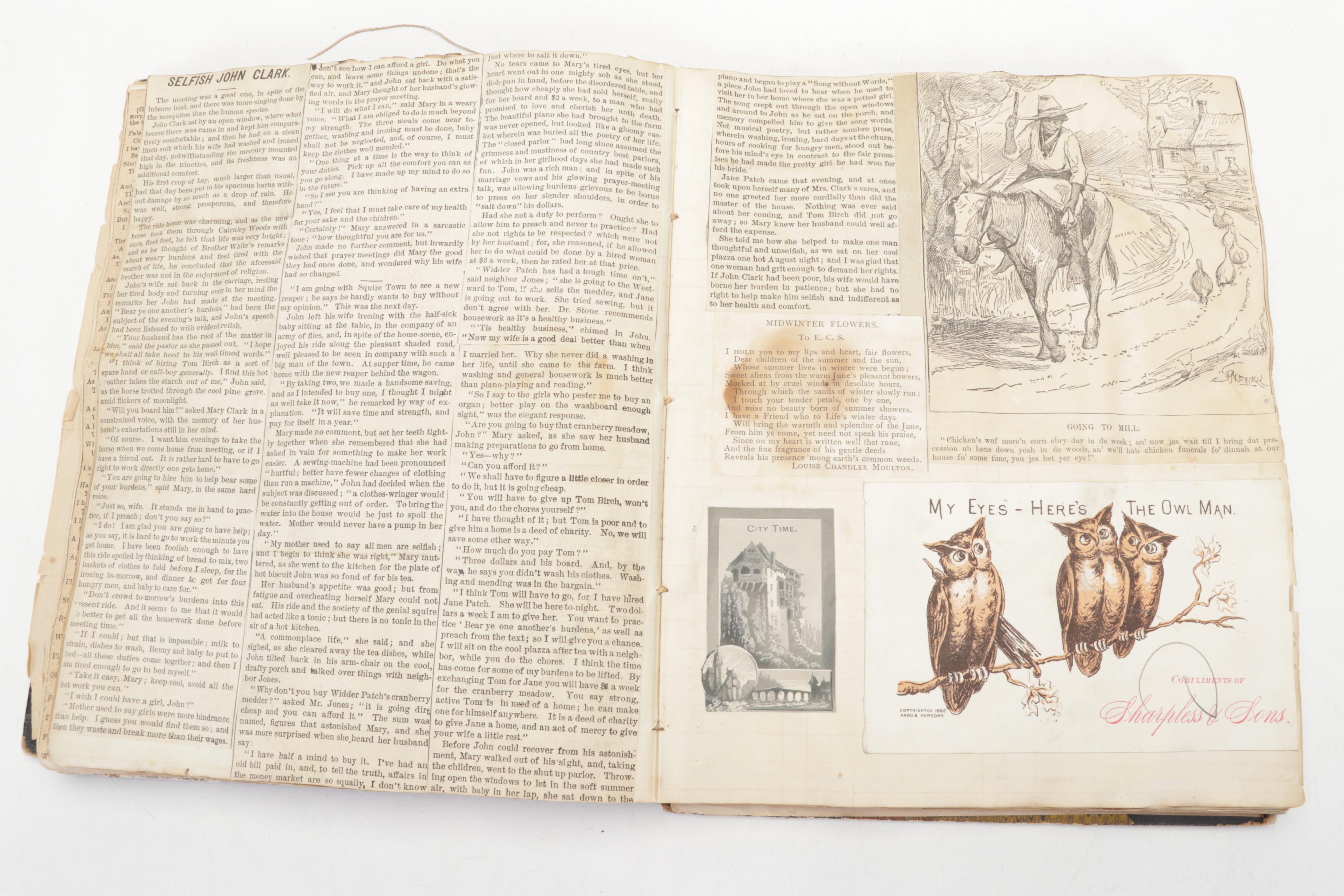 Victorian Era Ephemera Including Postcards, Greeting Cards, Scrapbooks and More