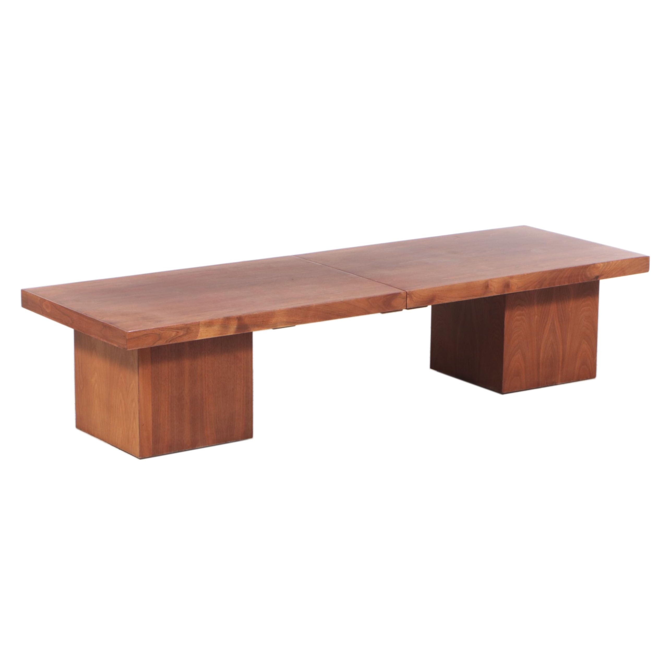 John Keal for Brown Saltman Mid Century Modern Walnut Expandable Coffee Table