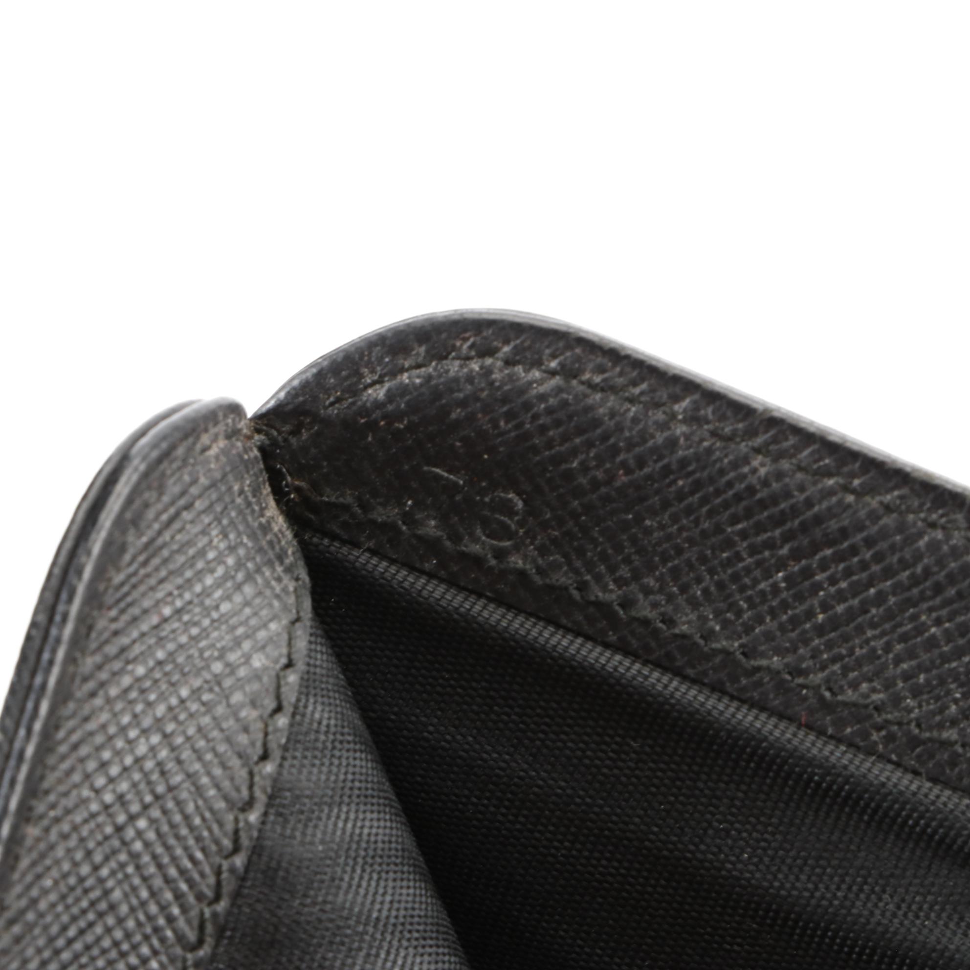 Prada Zippy Compact Wallet in Saffiano Leather with Box