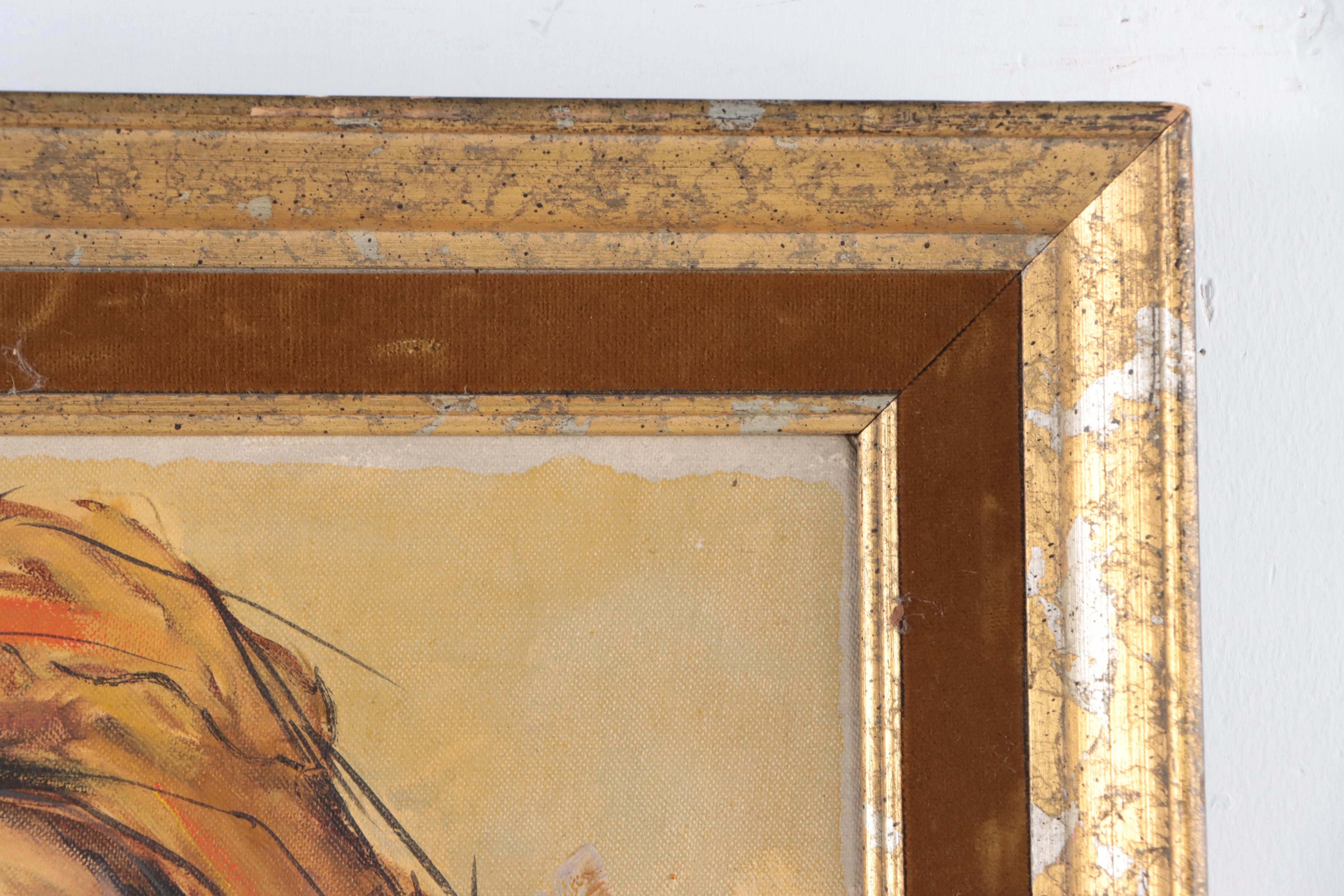 Louis Spiegel Double Clown Portrait Oil Painting