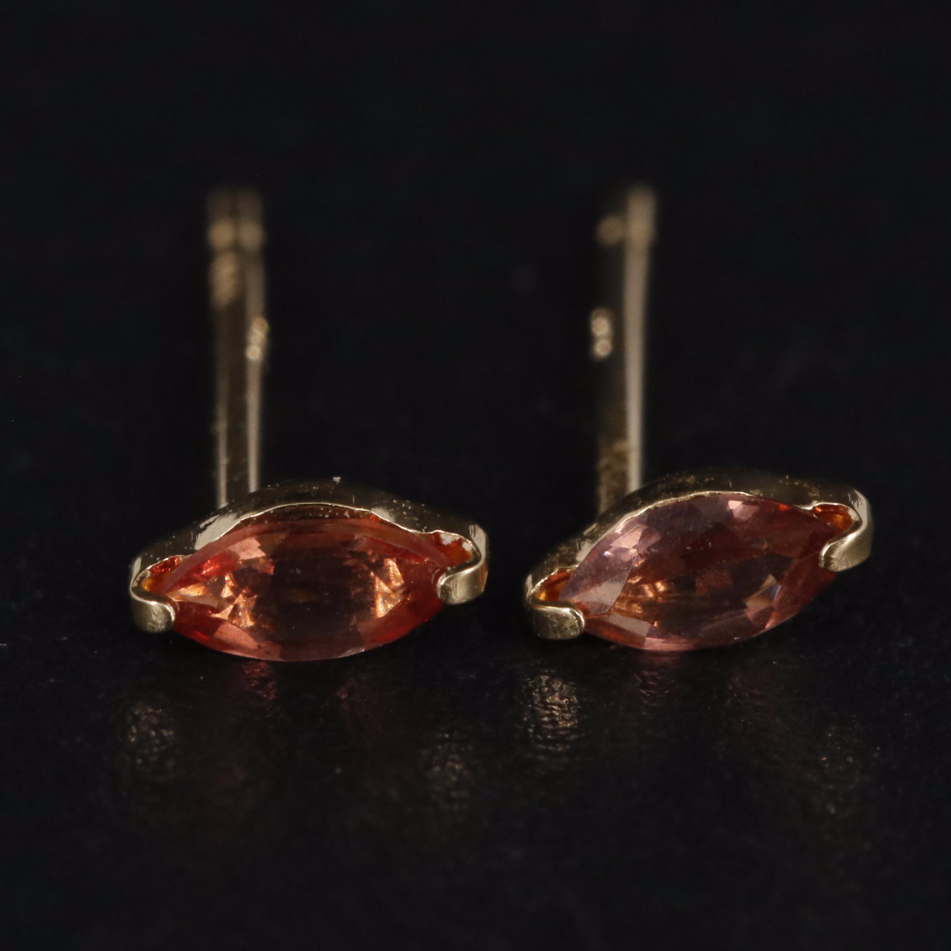 18K Spinel Stud Earrings