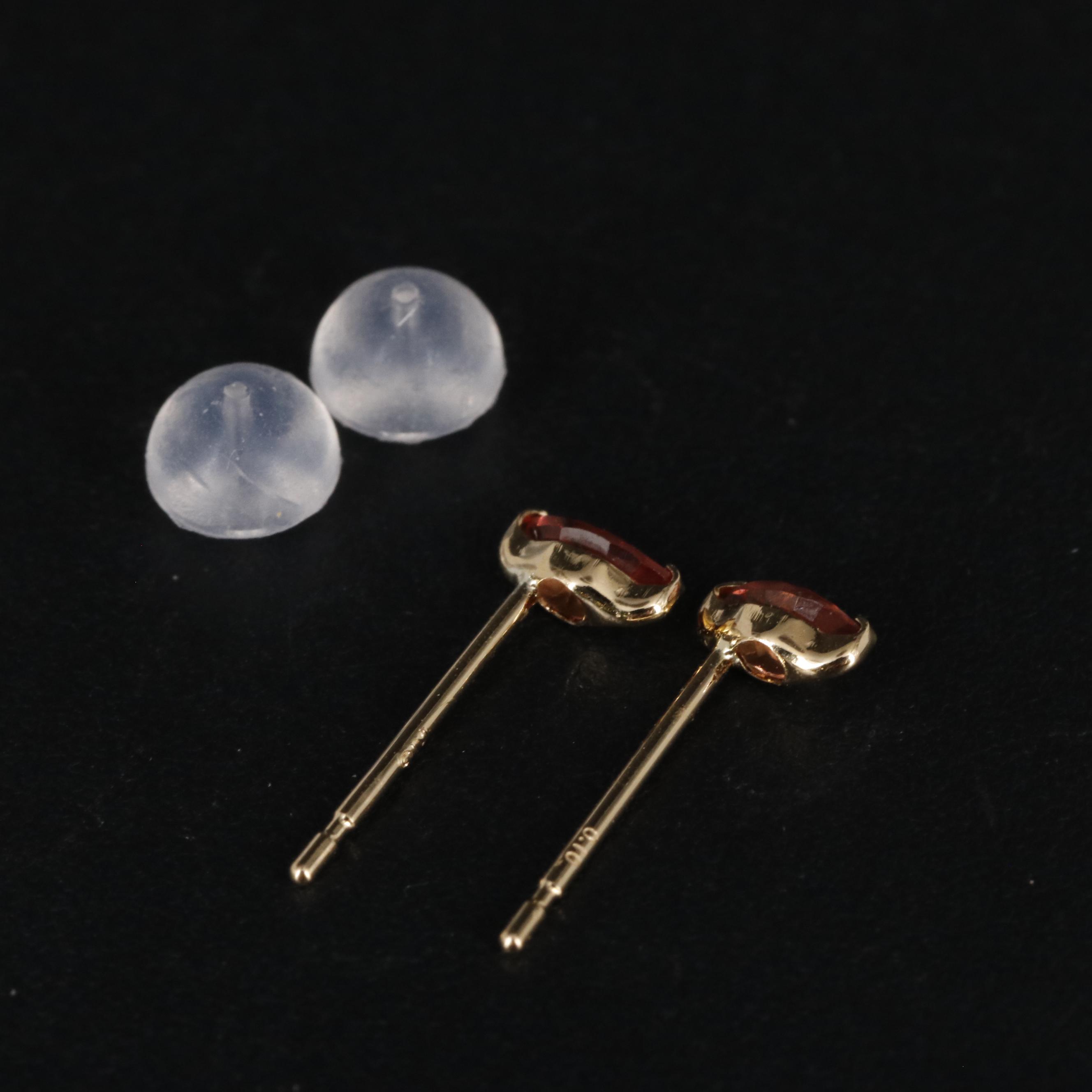 18K Spinel Stud Earrings