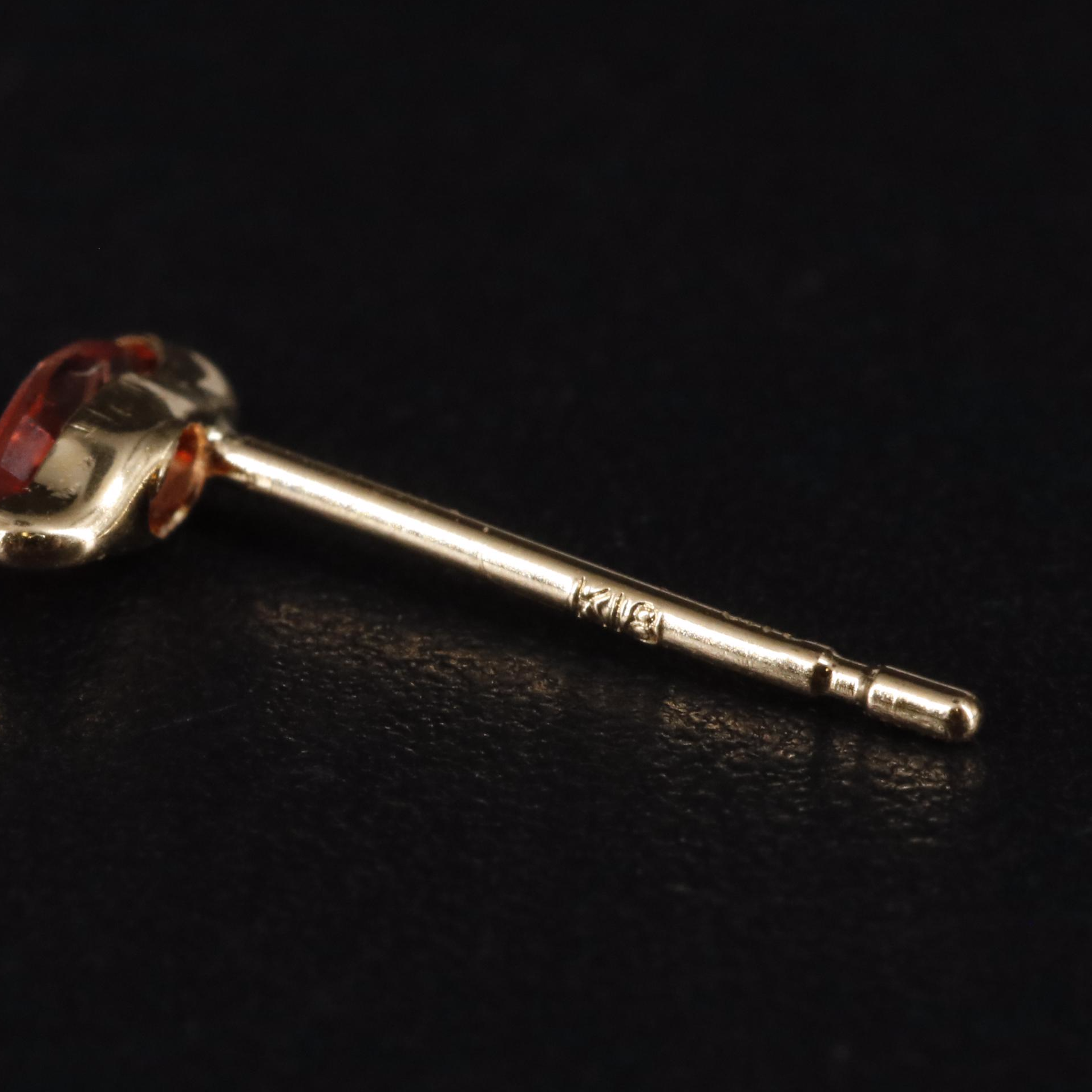 18K Spinel Stud Earrings