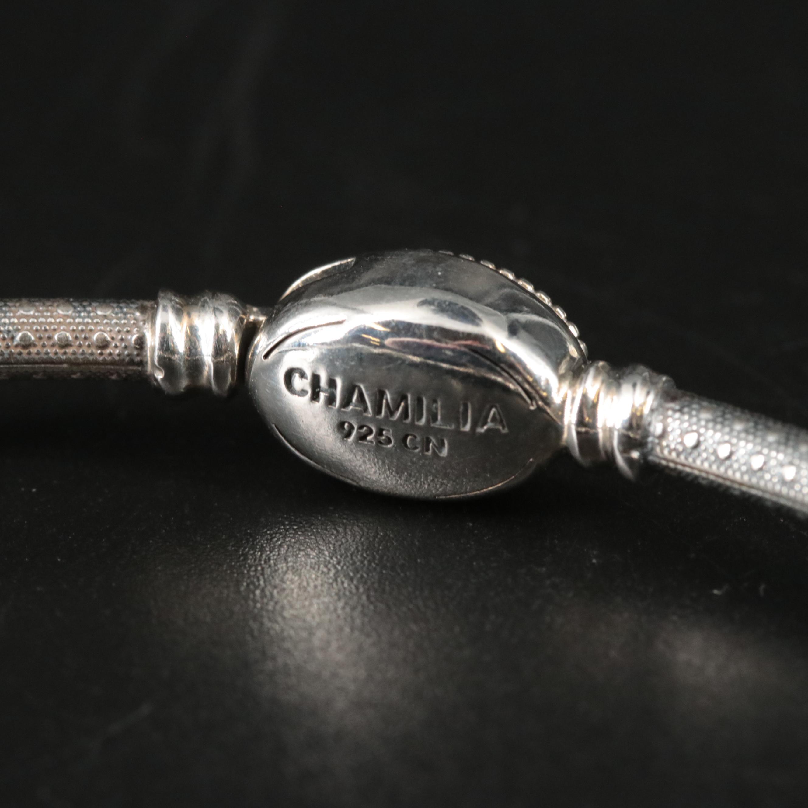 Sterling Bracelet Featuring Love Mom and Anniversary Themed Sterling Charms