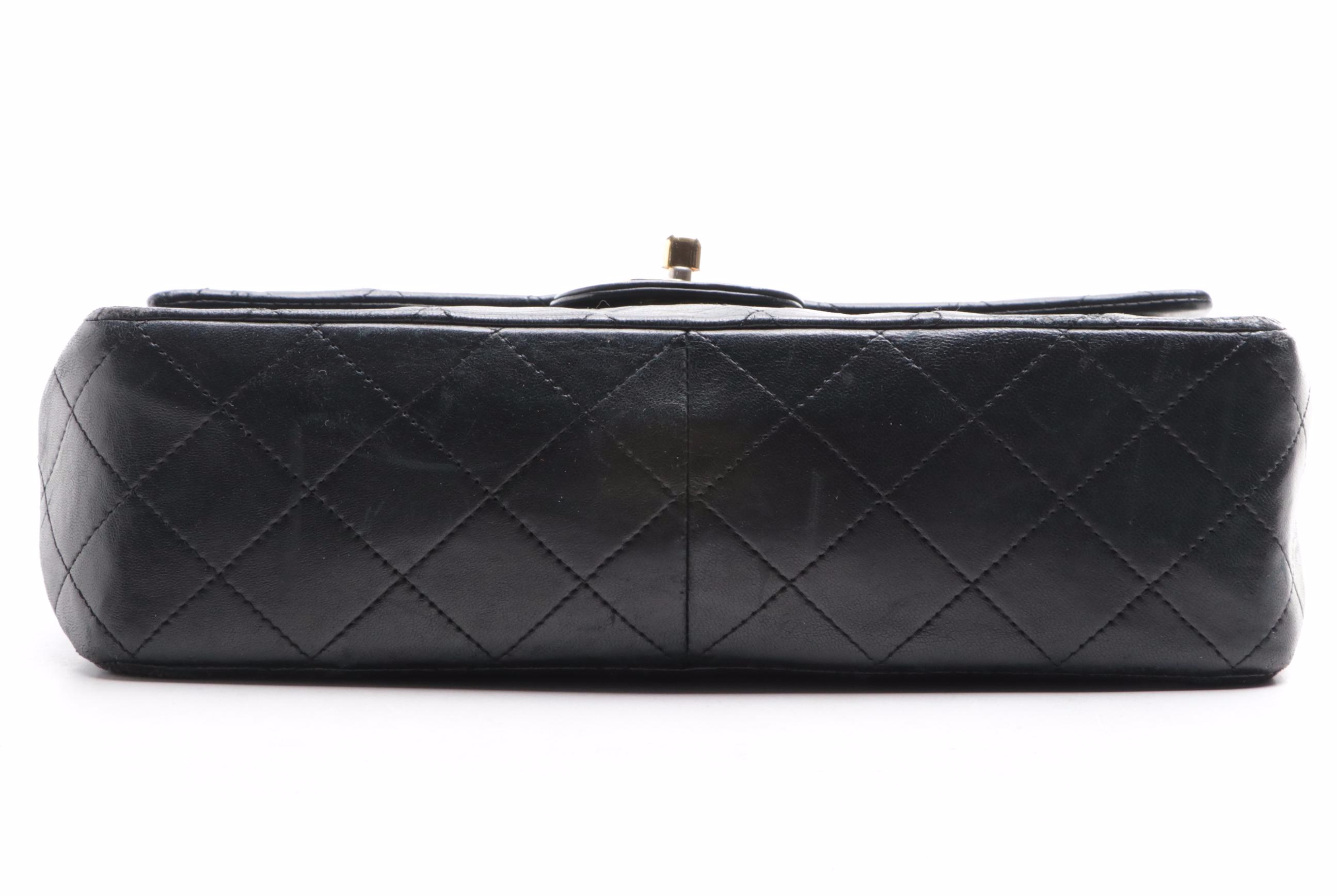 Chanel Quilted Leather Flap Chain Bag