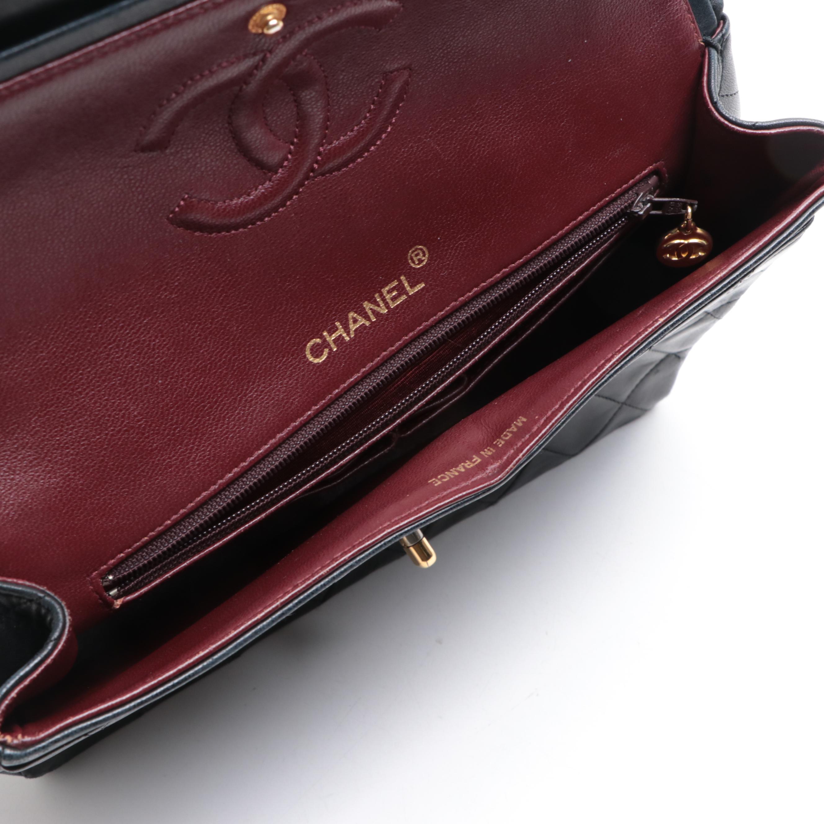 Chanel Quilted Leather Flap Chain Bag