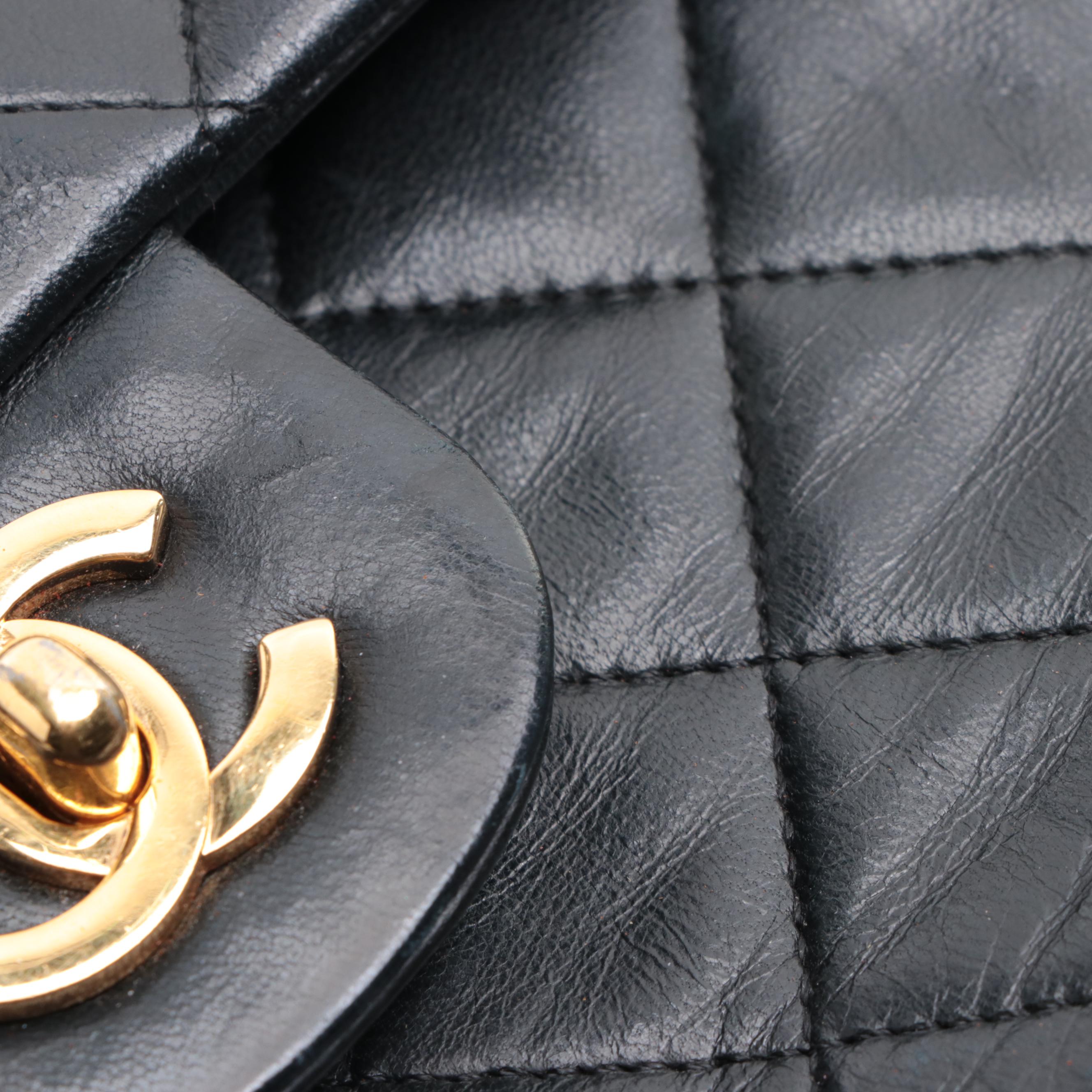 Chanel Quilted Leather Flap Chain Bag