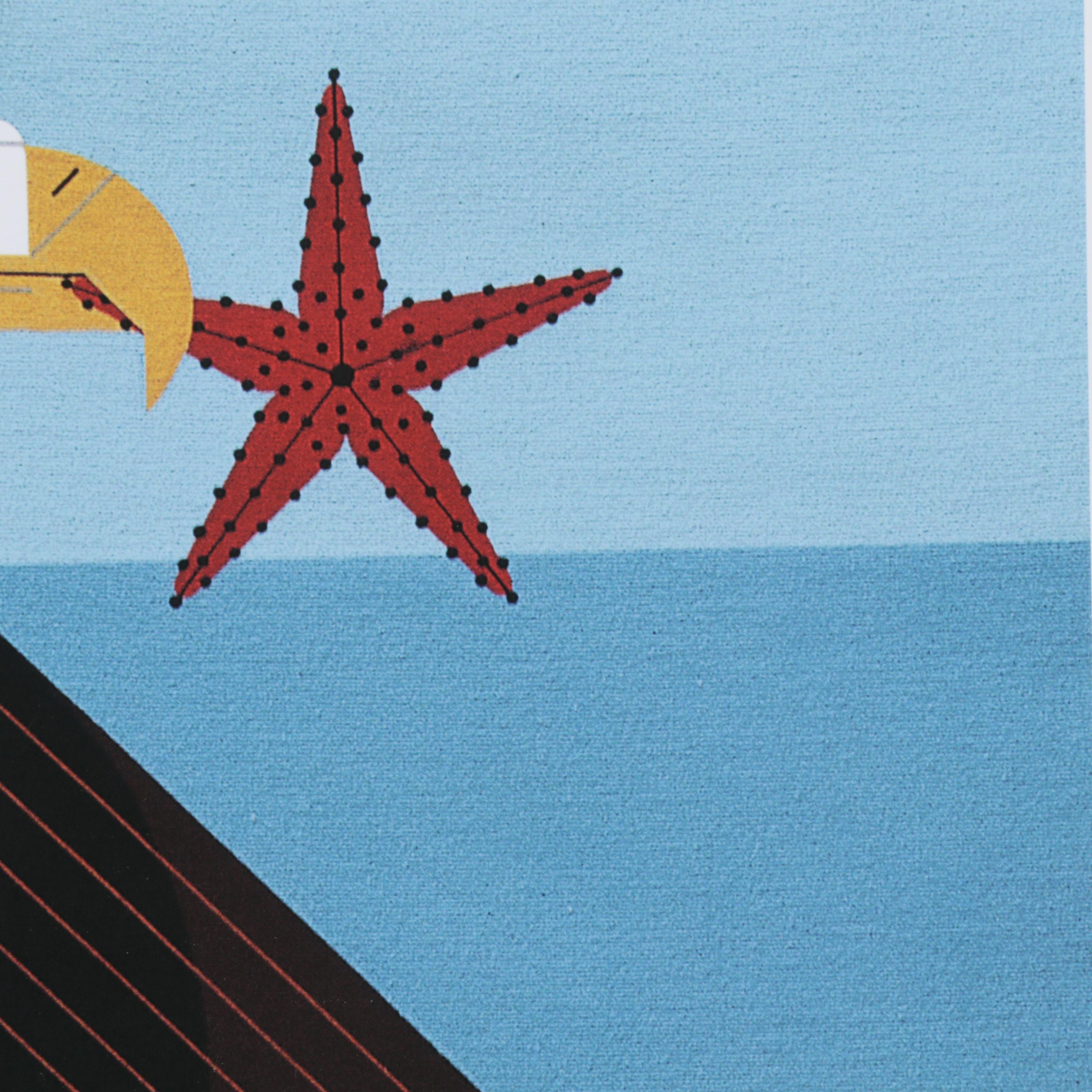 Offset Lithograph After Charley Harper "Star and Stripes," circa 2003