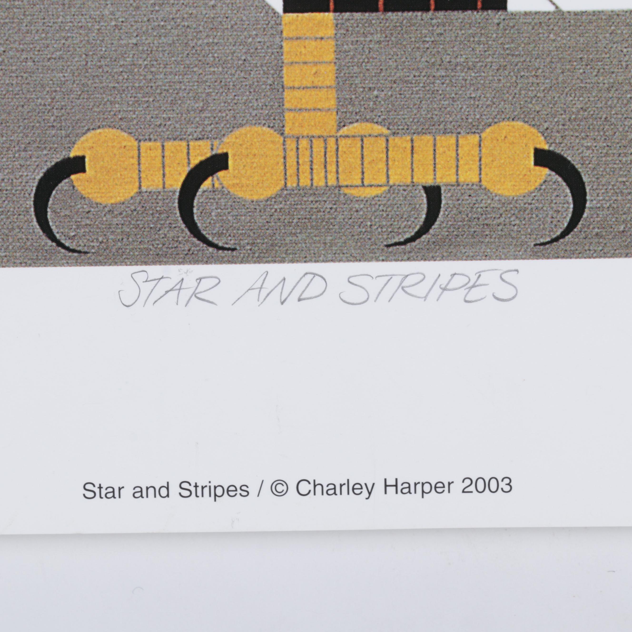 Offset Lithograph After Charley Harper "Star and Stripes," circa 2003