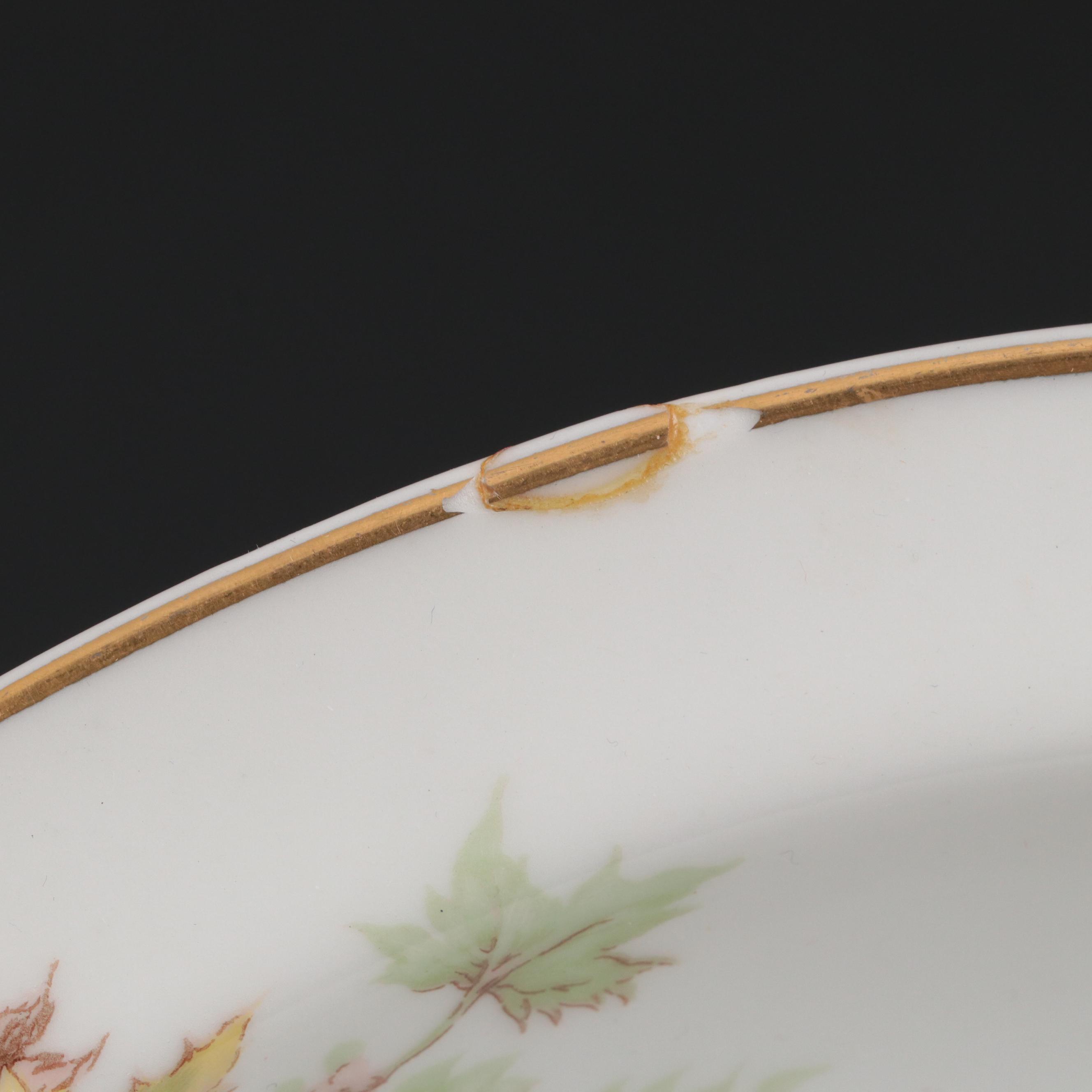 Haviland Limoges "Autumn Leaf" Porcelain Dinnerware and Table Accessories