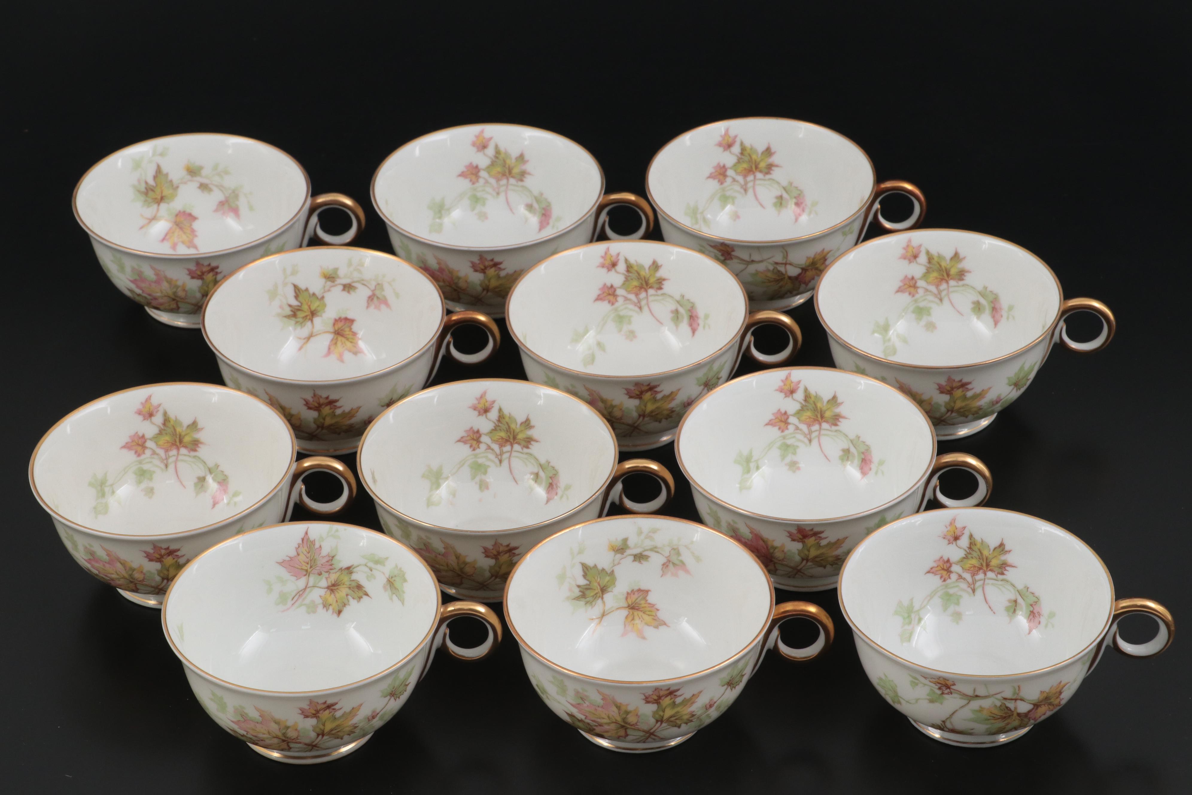 Haviland Limoges "Autumn Leaf" Porcelain Dinnerware and Table Accessories