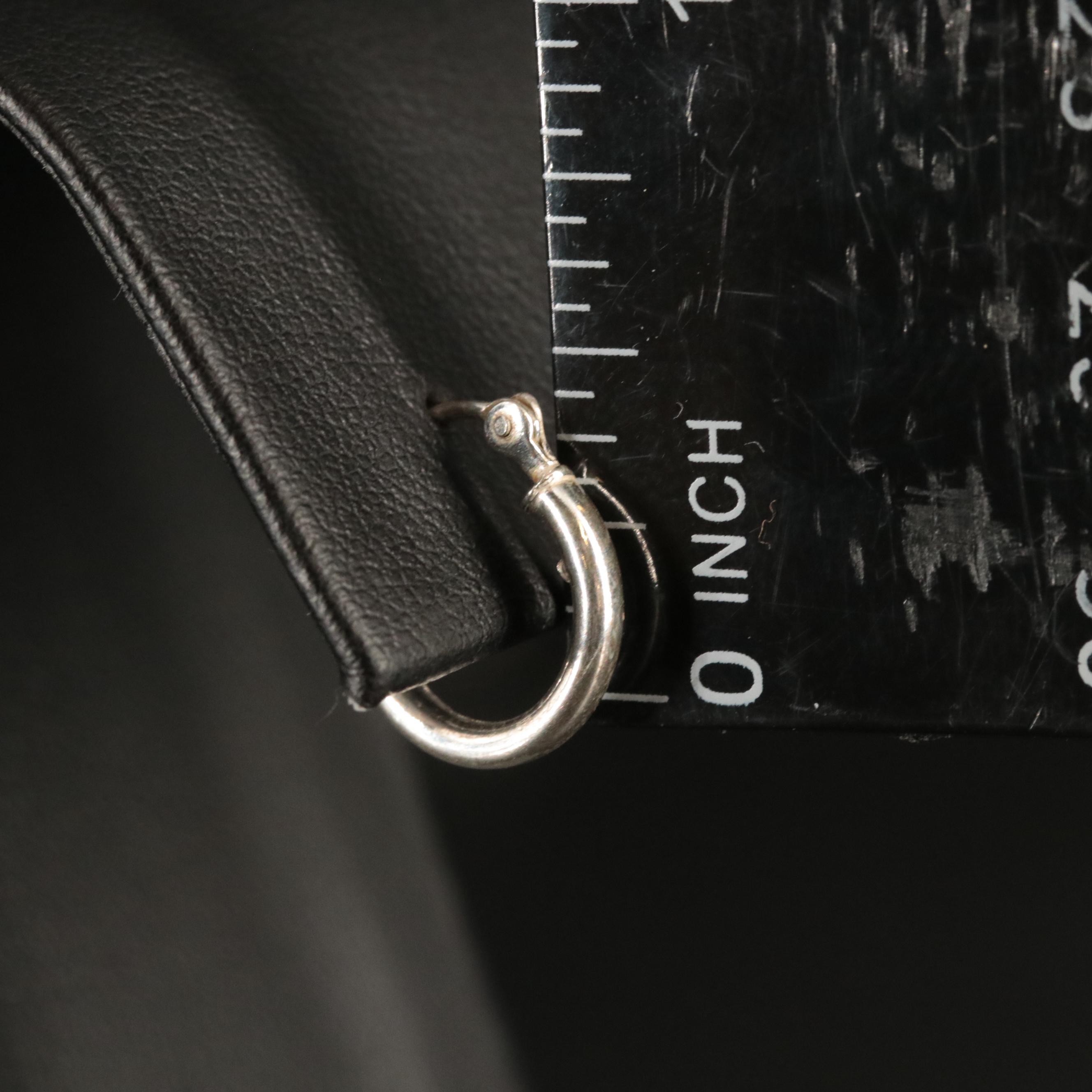 Sterling Huggie Earrings