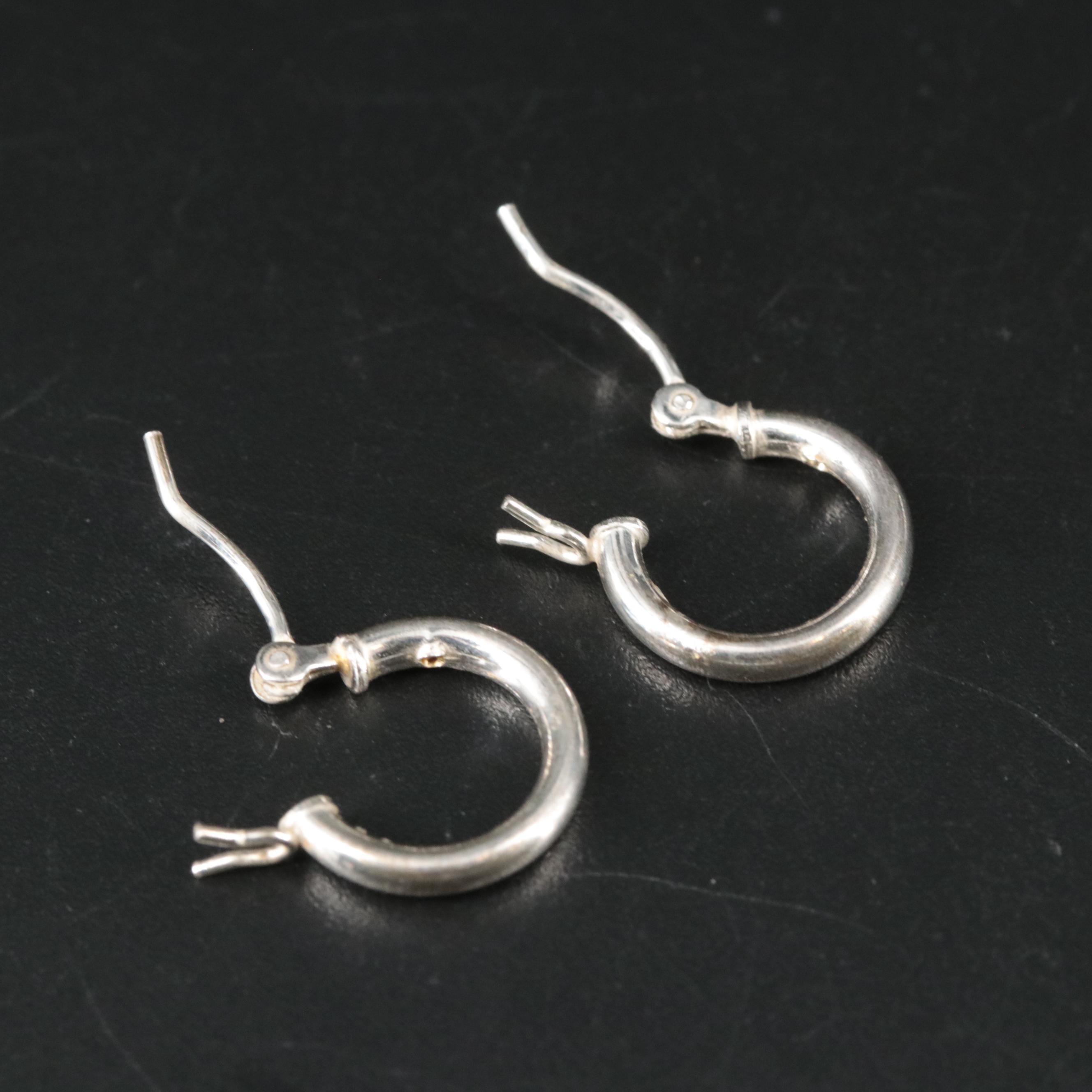 Sterling Huggie Earrings