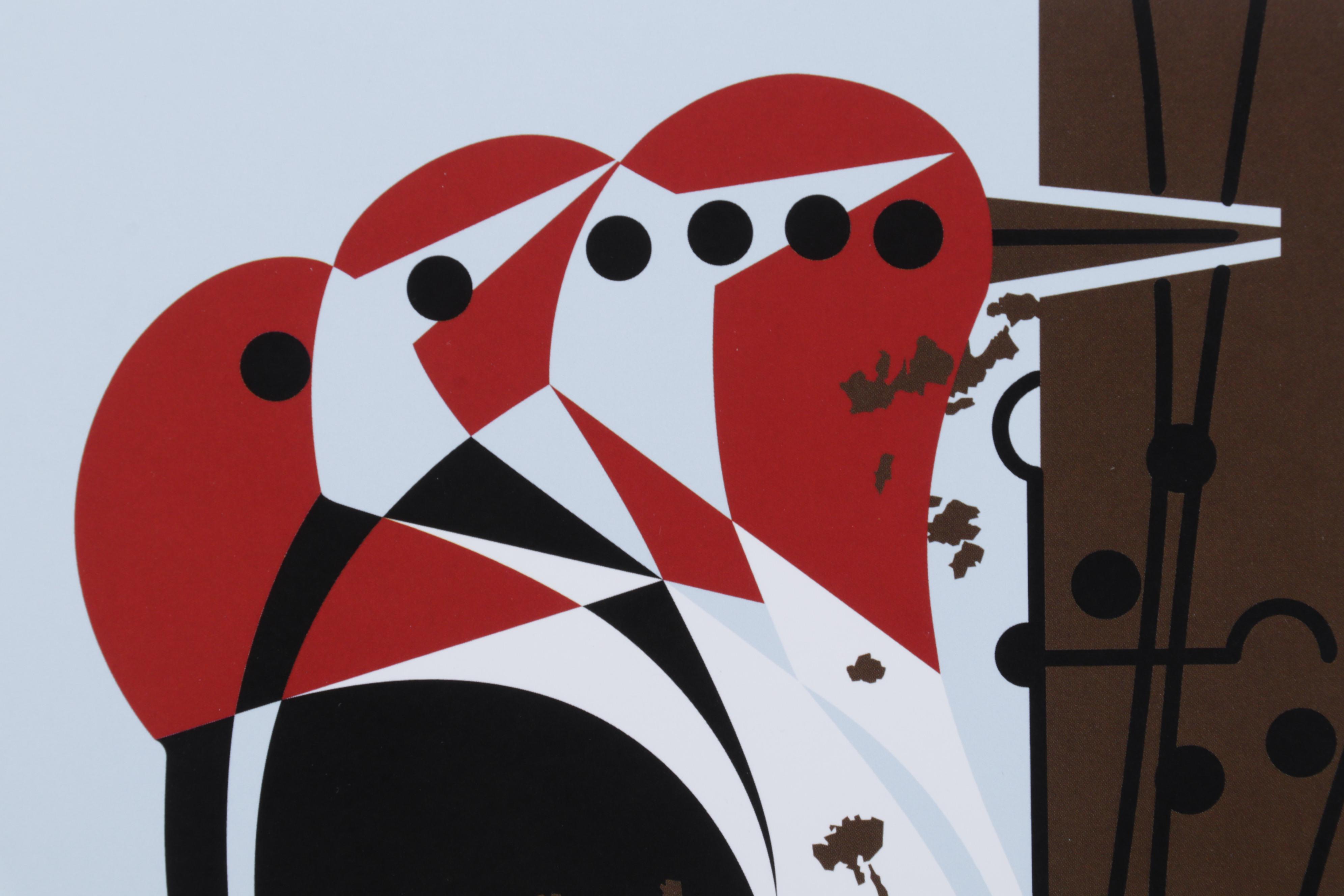 Offset Lithograph After Charley Harper "Headbanger," 21st Century