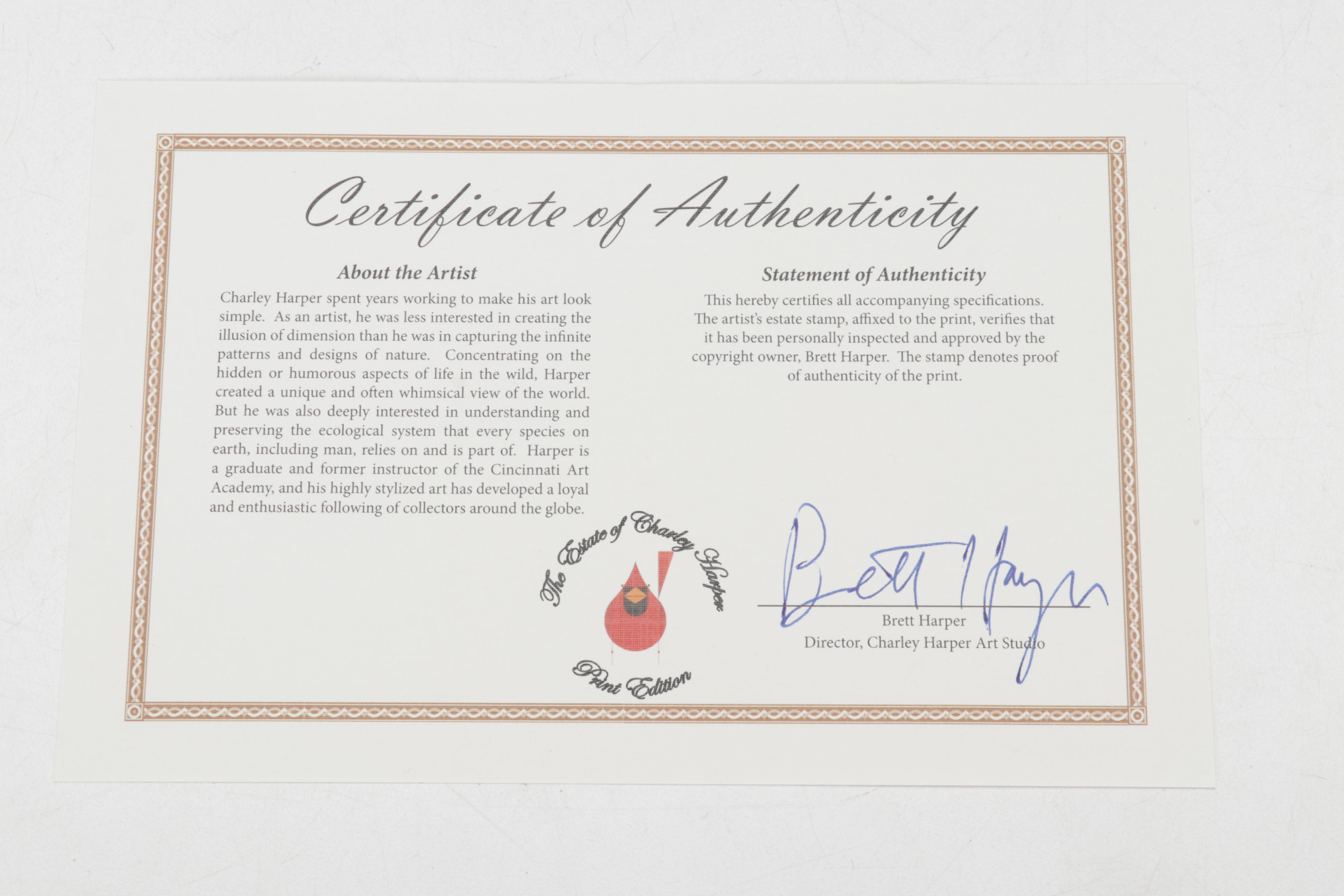 Offset Lithograph After Charley Harper "Headbanger," 21st Century