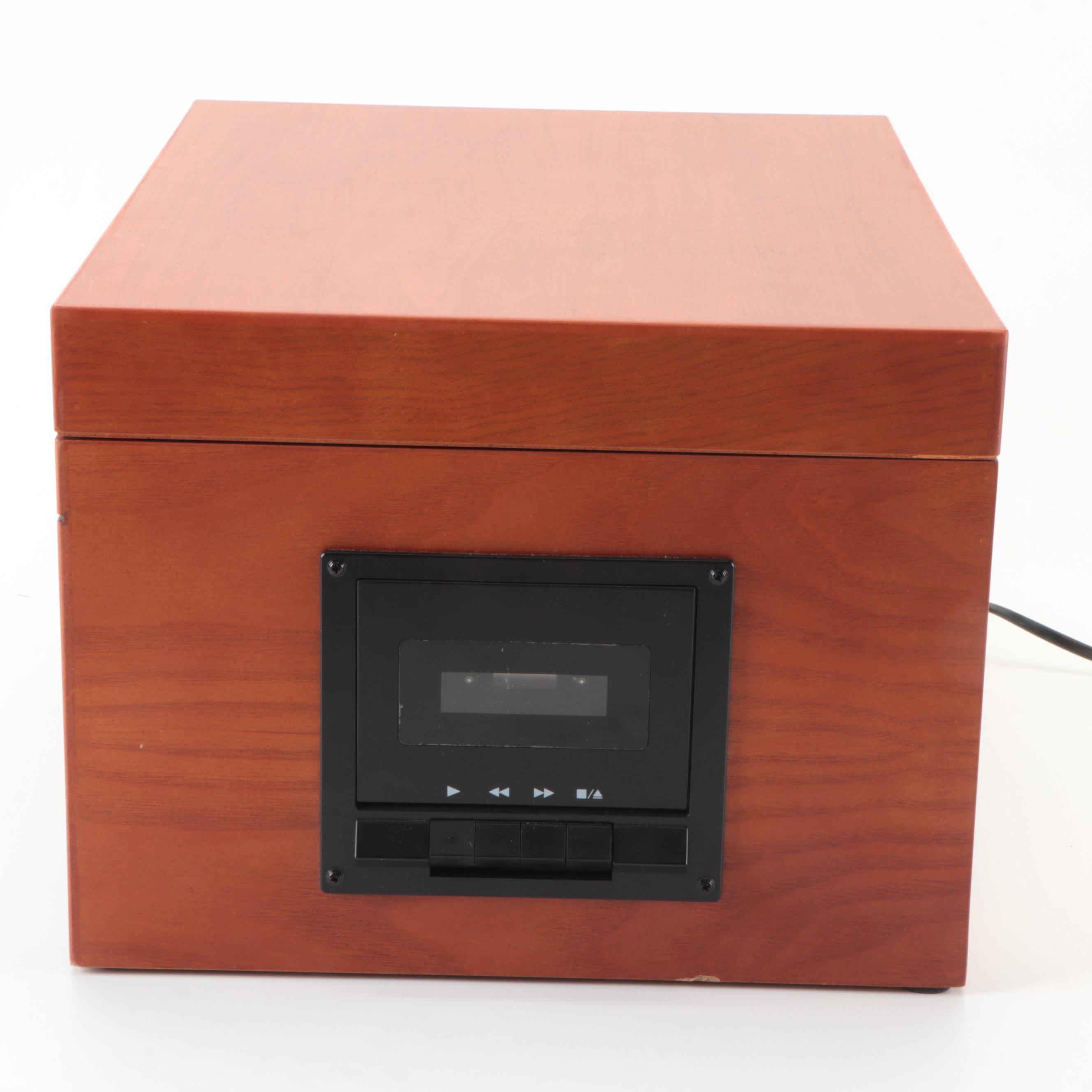 Crosley CR6001A Turntable with AM/FM Radio, CD, and Tape Player