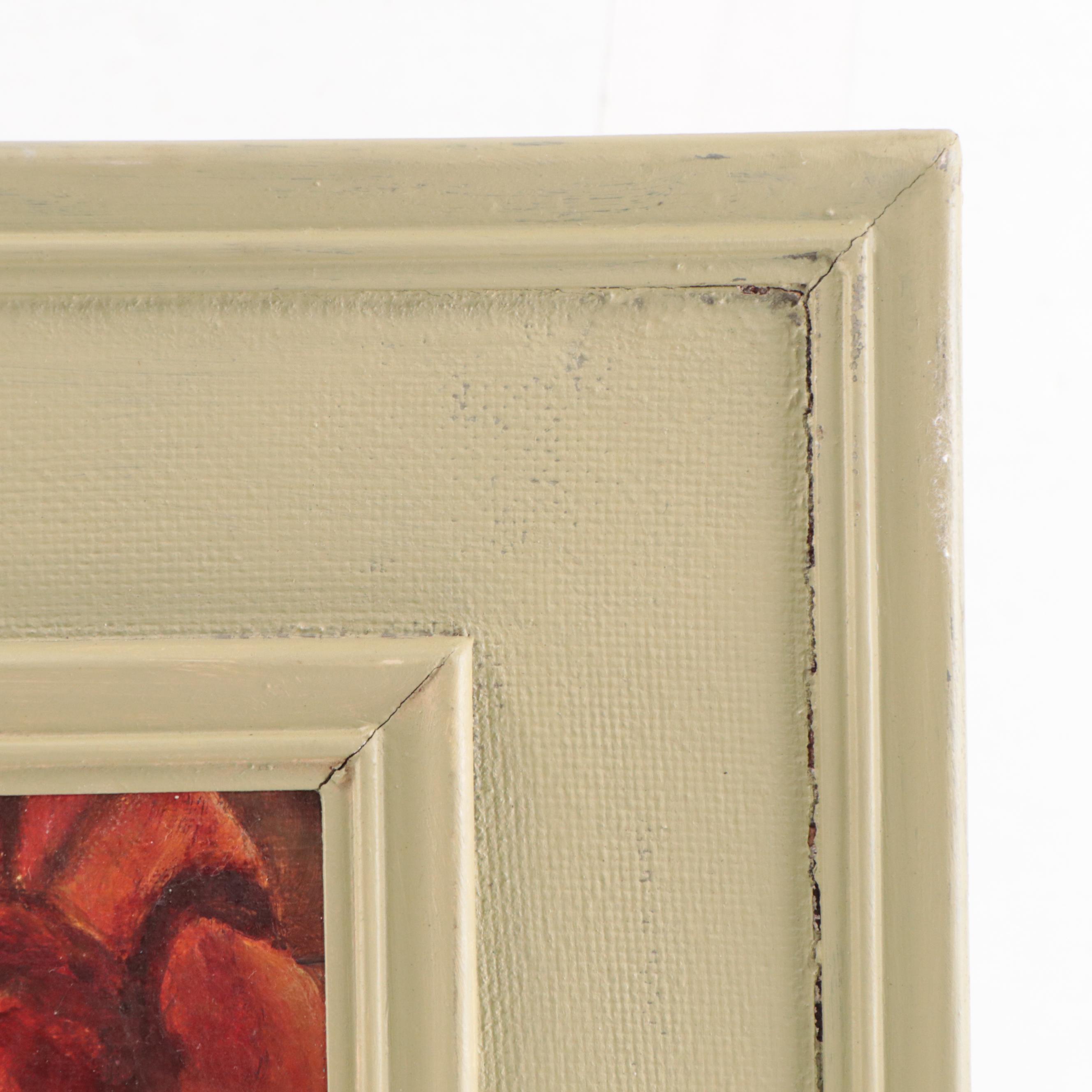 Oil Painting of Kittens on a Couch, 1963