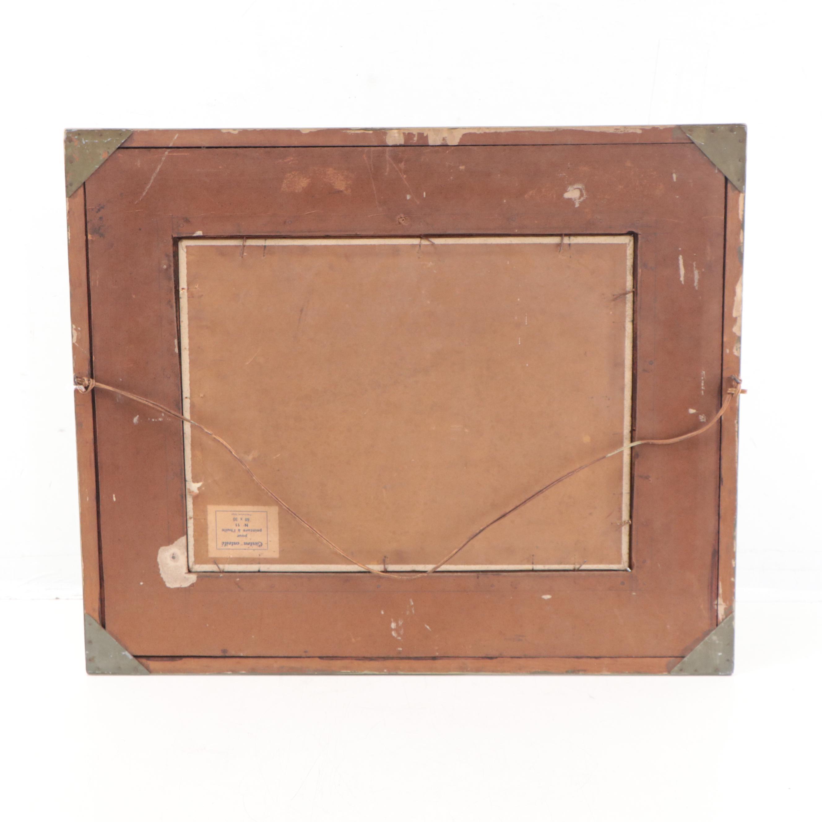 Oil Painting of Kittens on a Couch, 1963