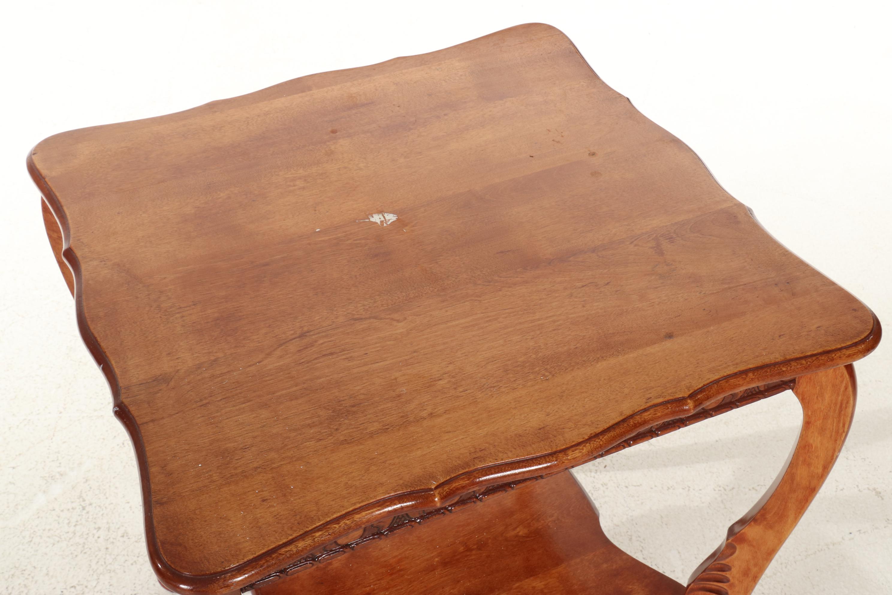 French Provincial Style Center Table, Mid-20th Century