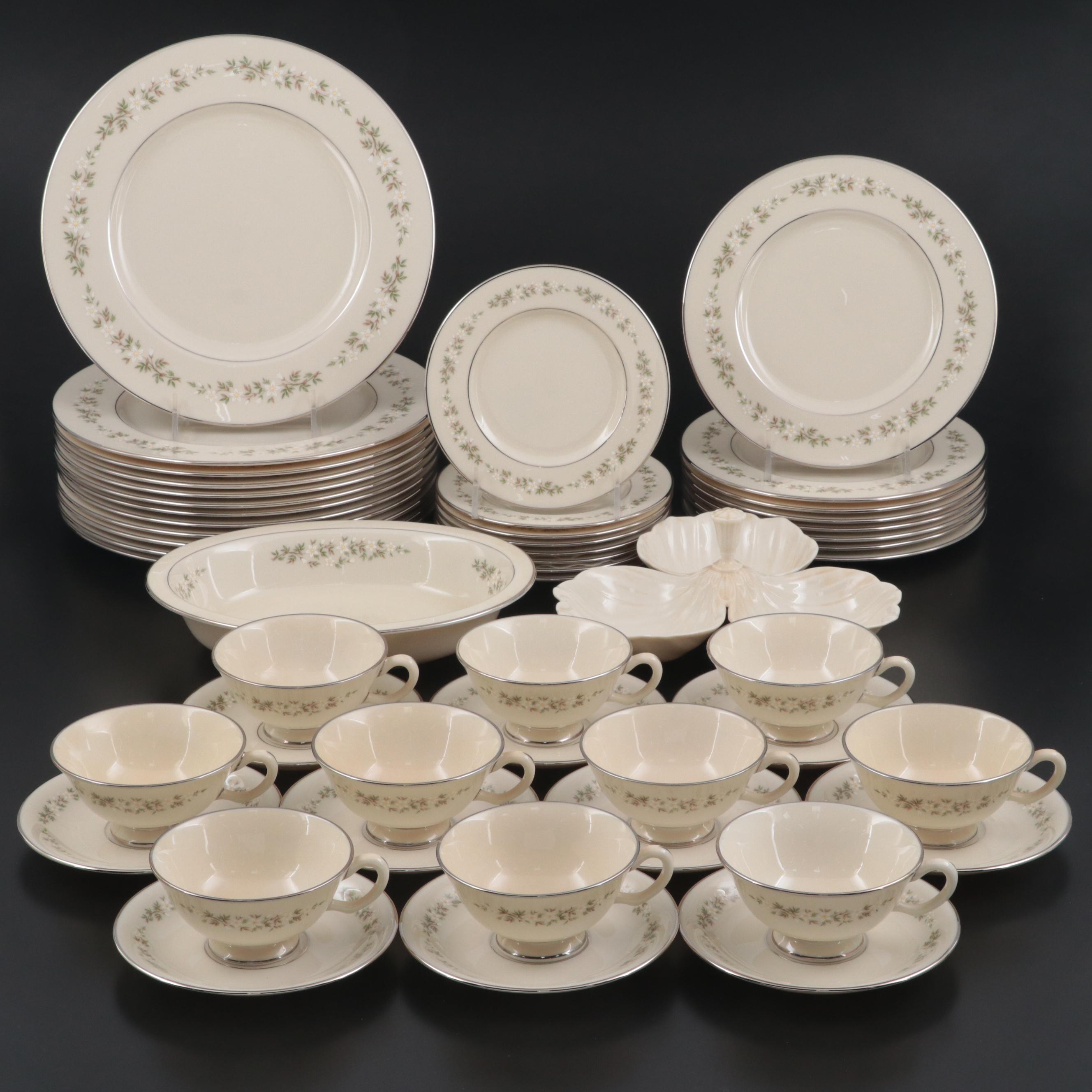 Lenox "Brookdale" Porcelain Dinnerware and "Greenbrier" Relish Dish