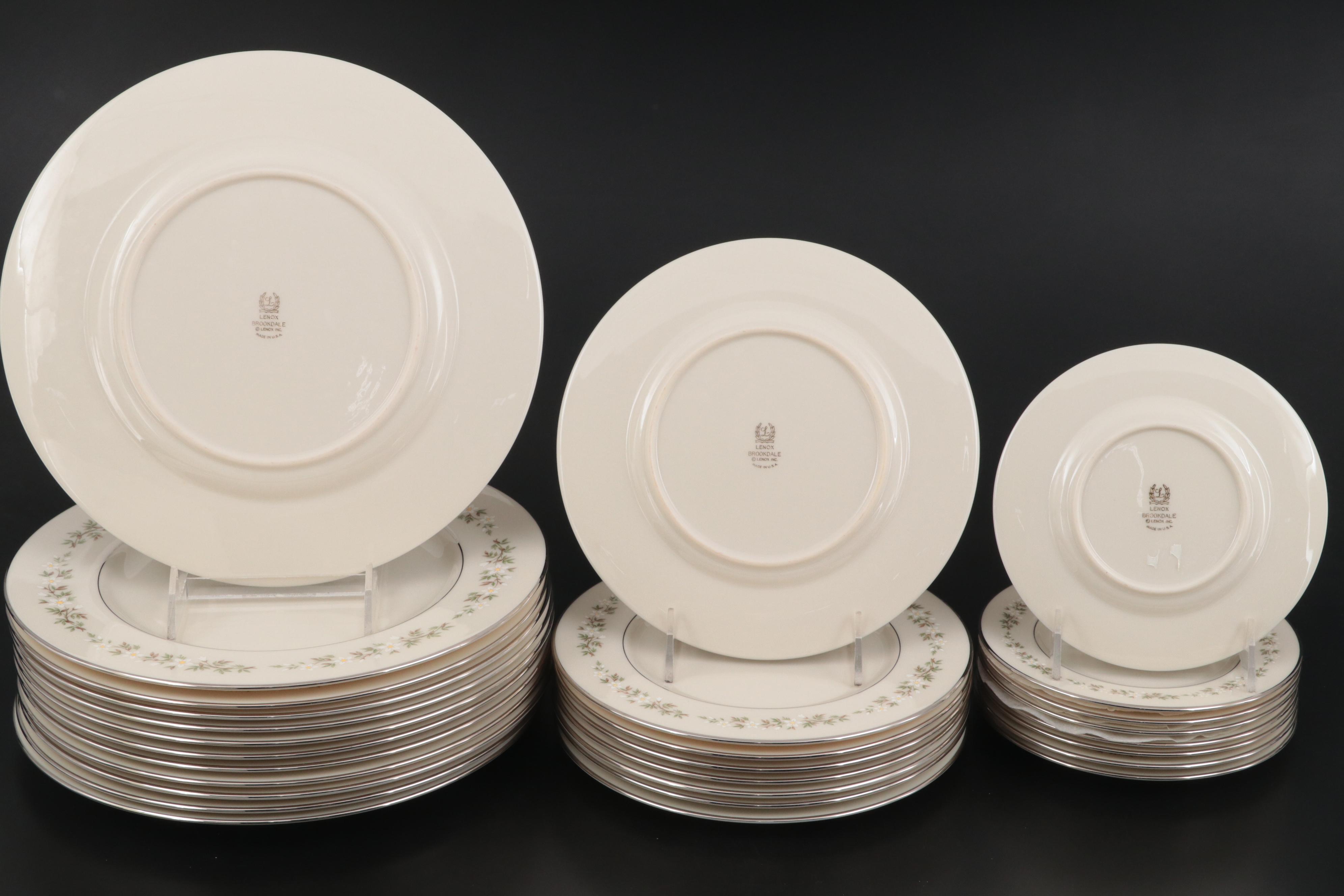 Lenox "Brookdale" Porcelain Dinnerware and "Greenbrier" Relish Dish