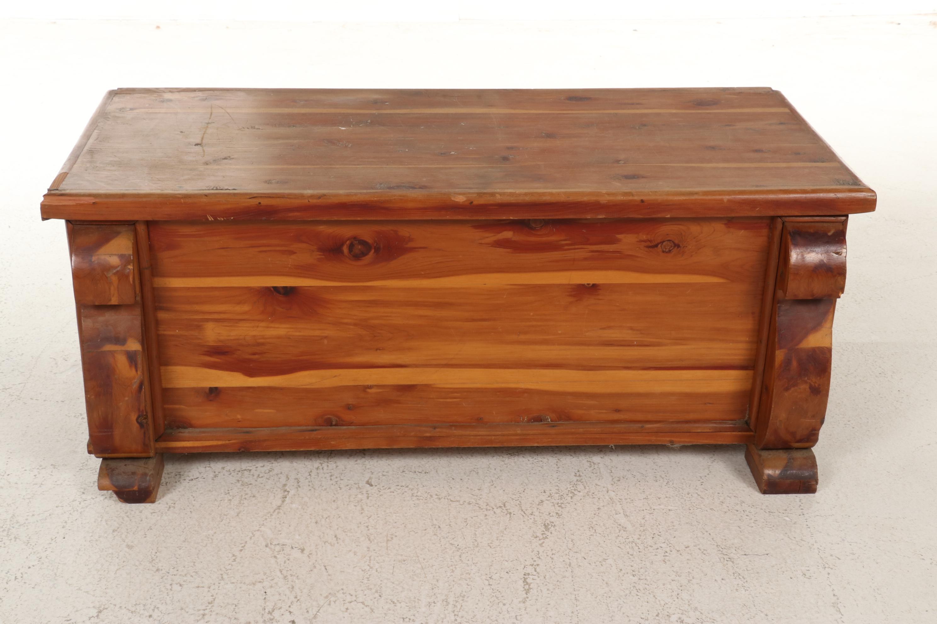 Empire Style Cedar Blanket Chest, Mid to Late 20th Century