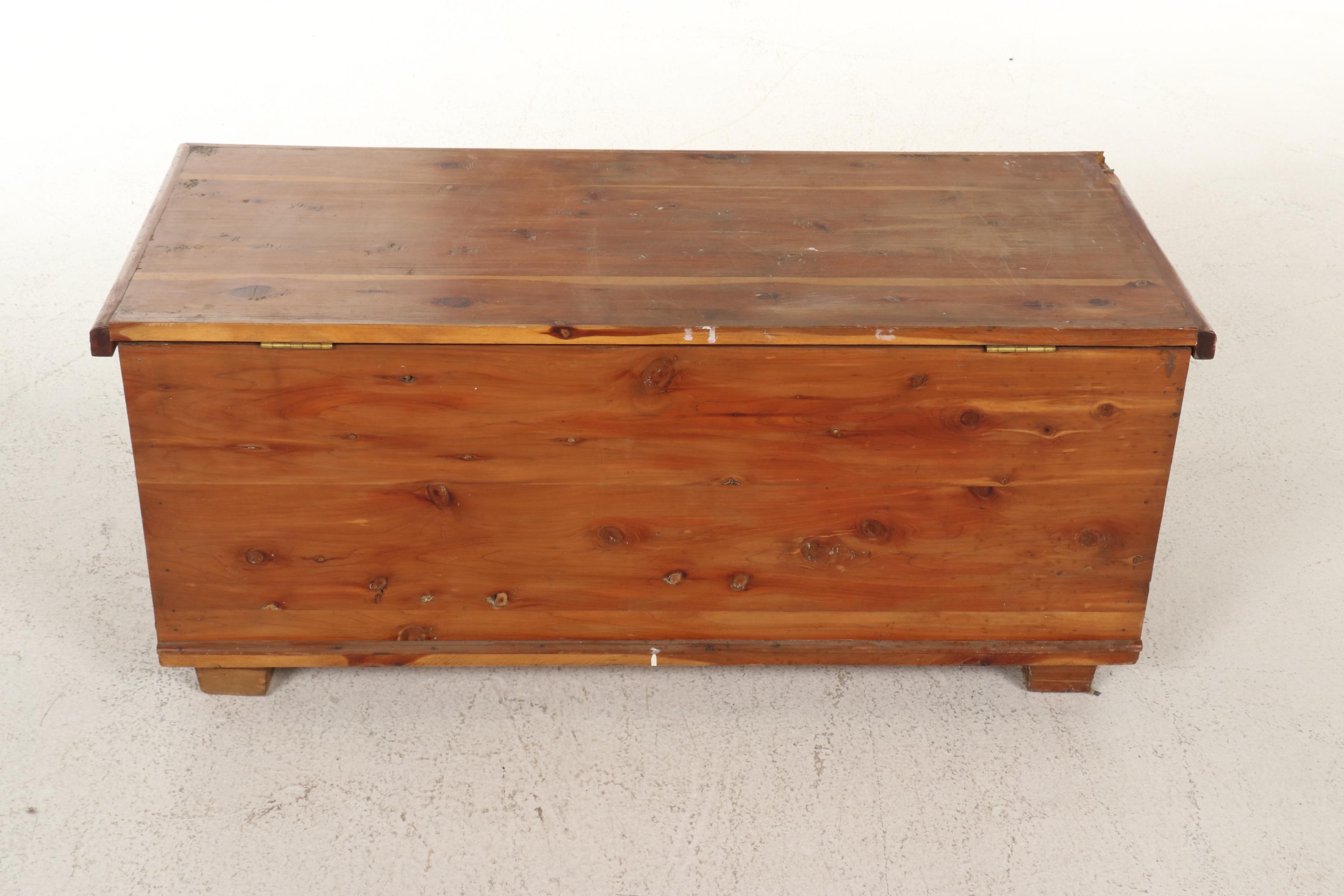 Empire Style Cedar Blanket Chest, Mid to Late 20th Century