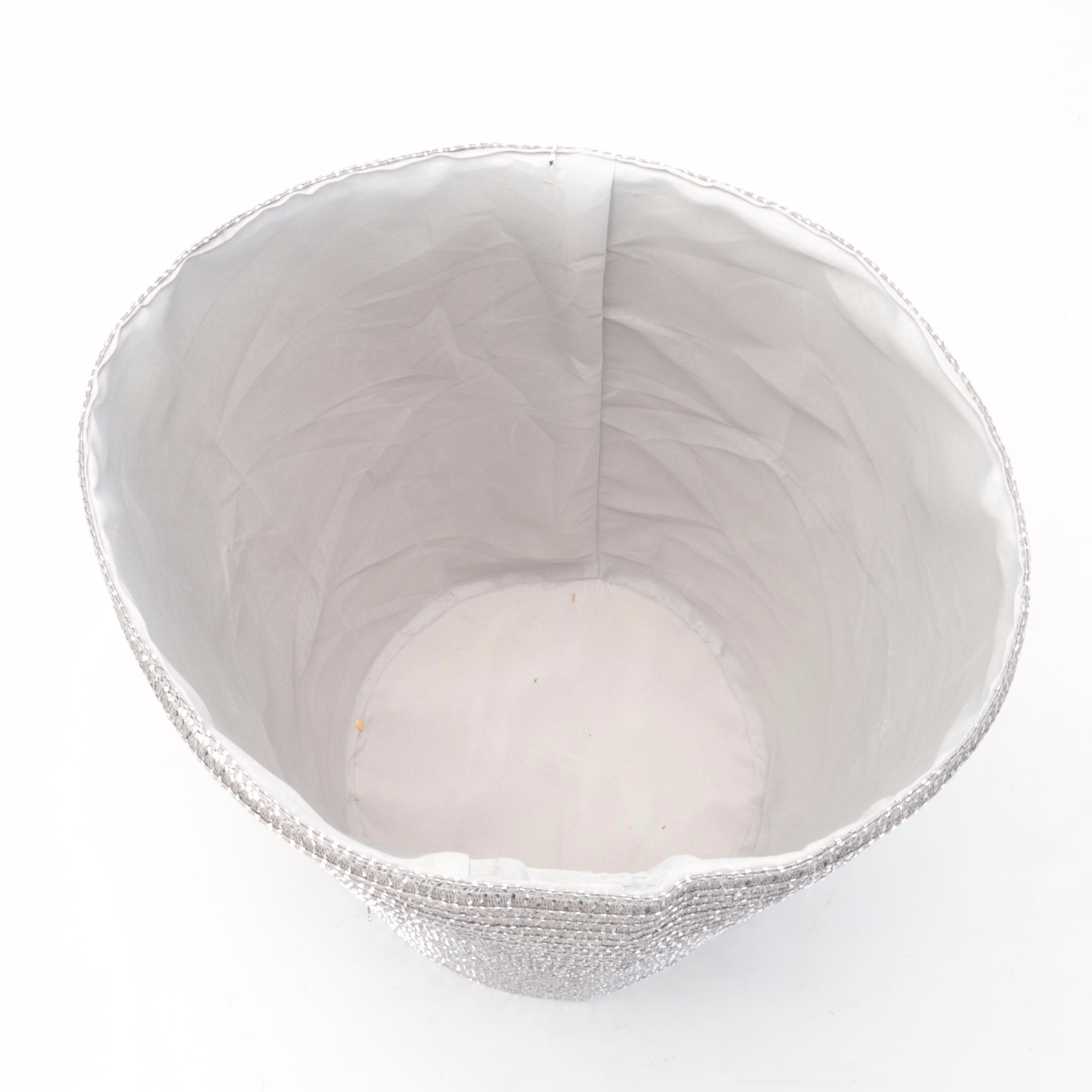 Conair Scale with Metallic Woven Hamper Basket