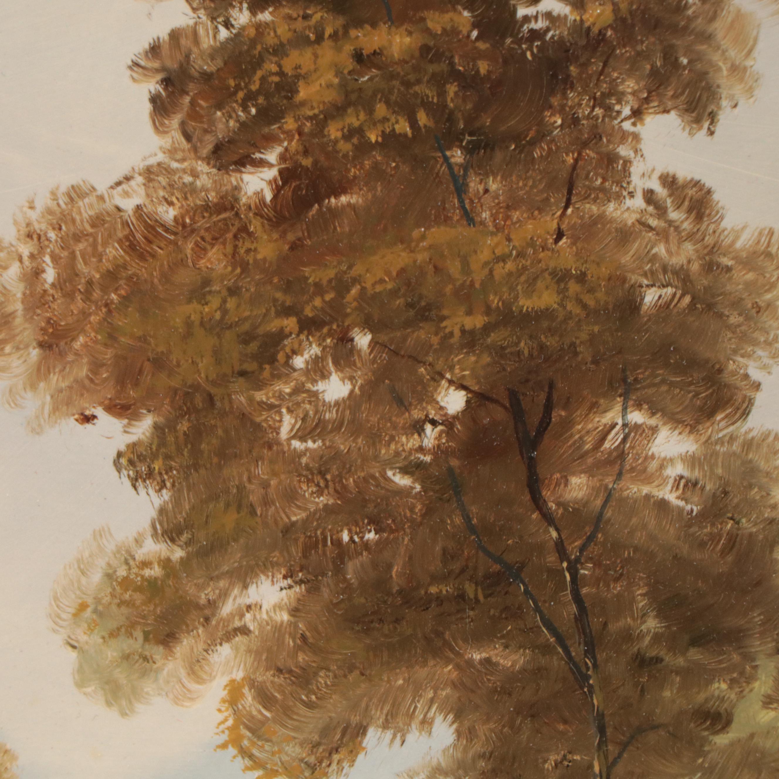 Oil Painting of a Fox Hunting Scene