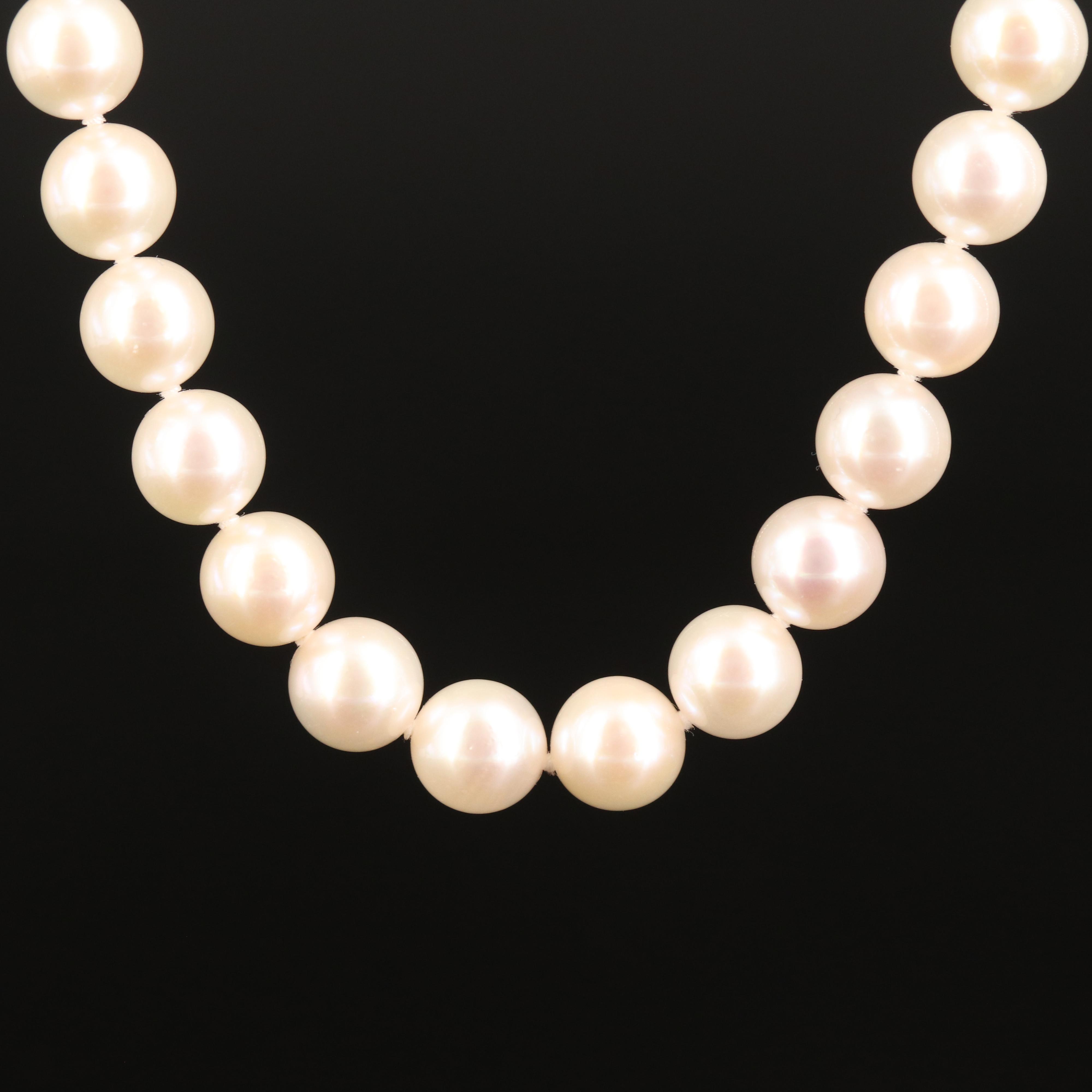 Blue Lagoon by Mikimoto Pearl Necklace with 14K Clasp