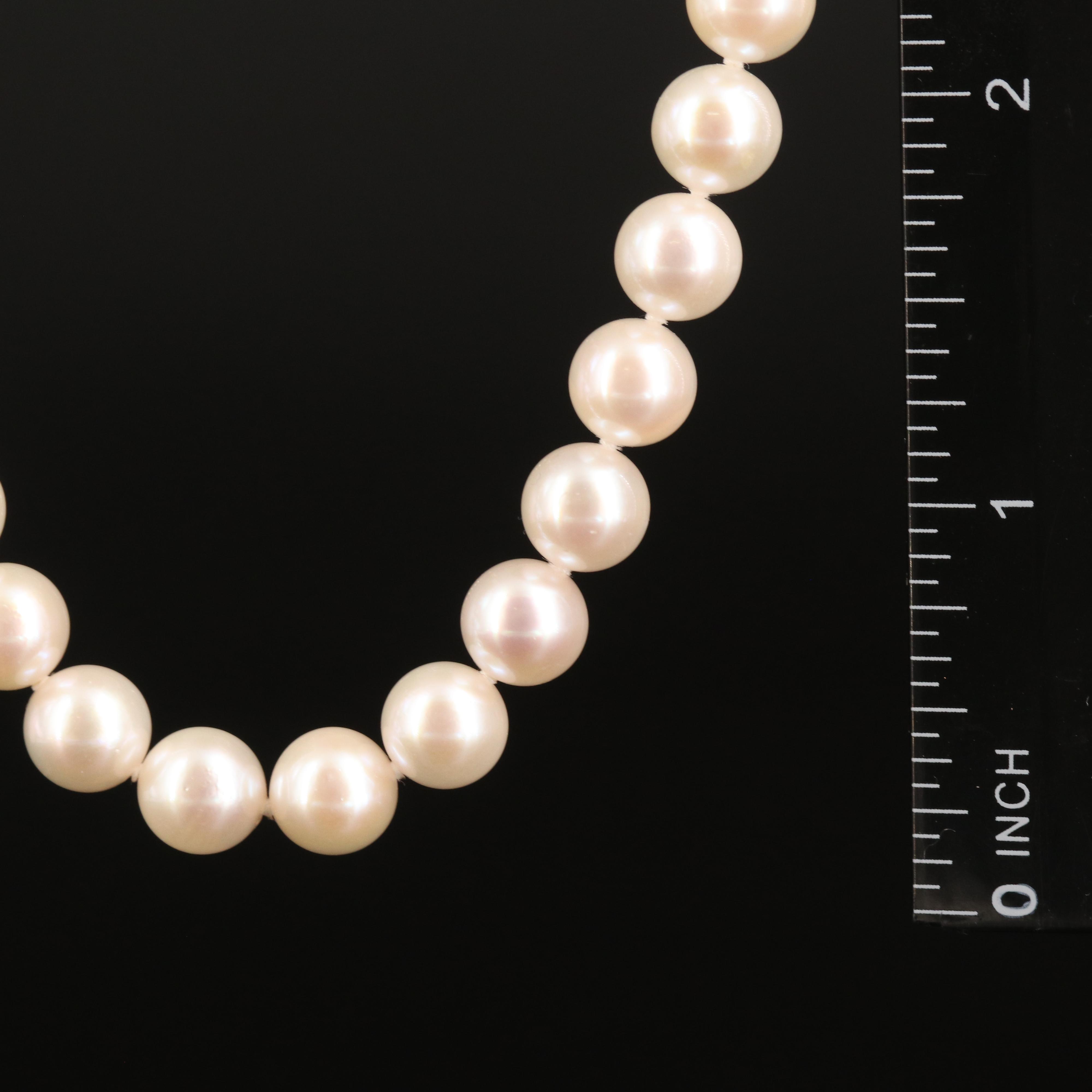 Blue Lagoon by Mikimoto Pearl Necklace with 14K Clasp