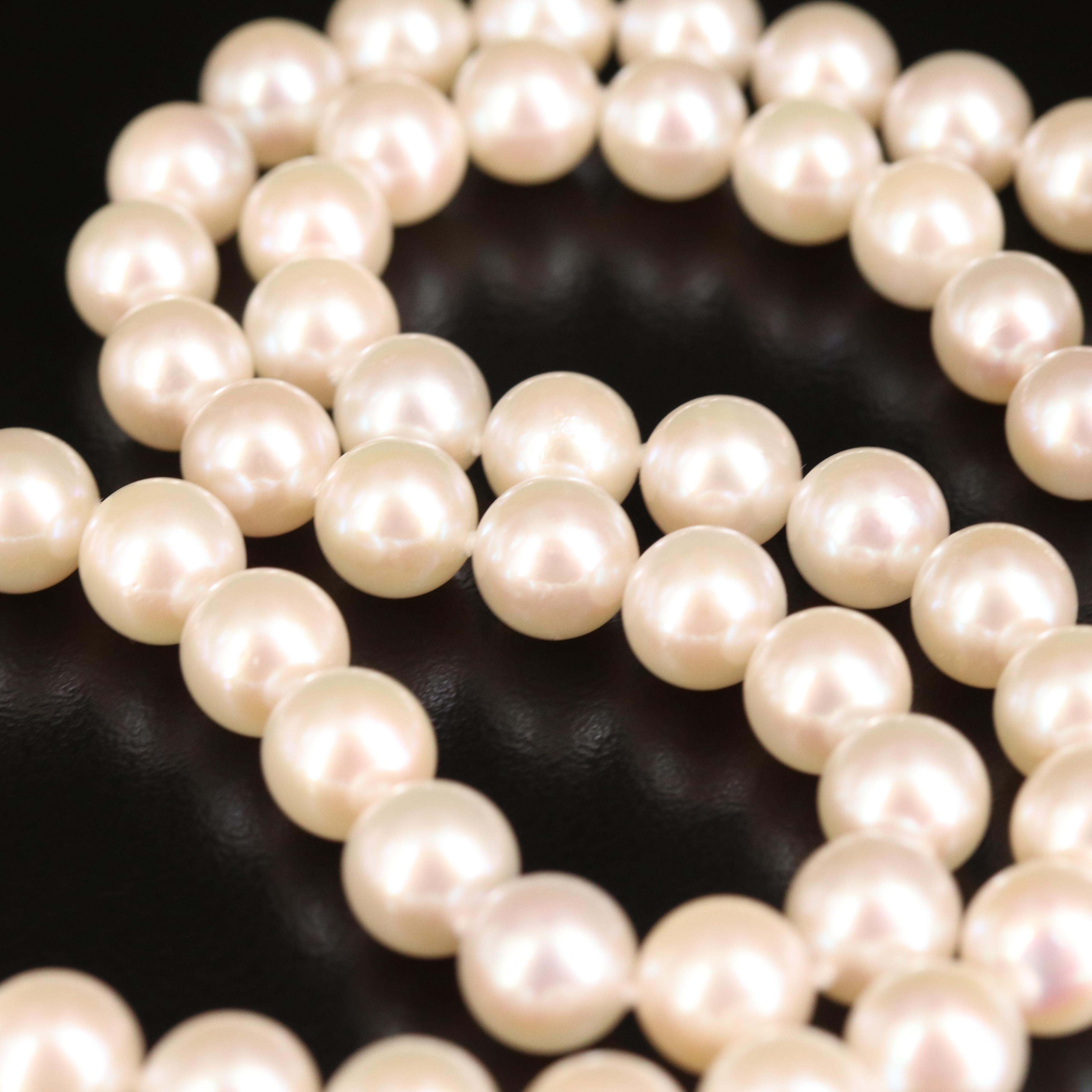 Blue Lagoon by Mikimoto Pearl Necklace with 14K Clasp