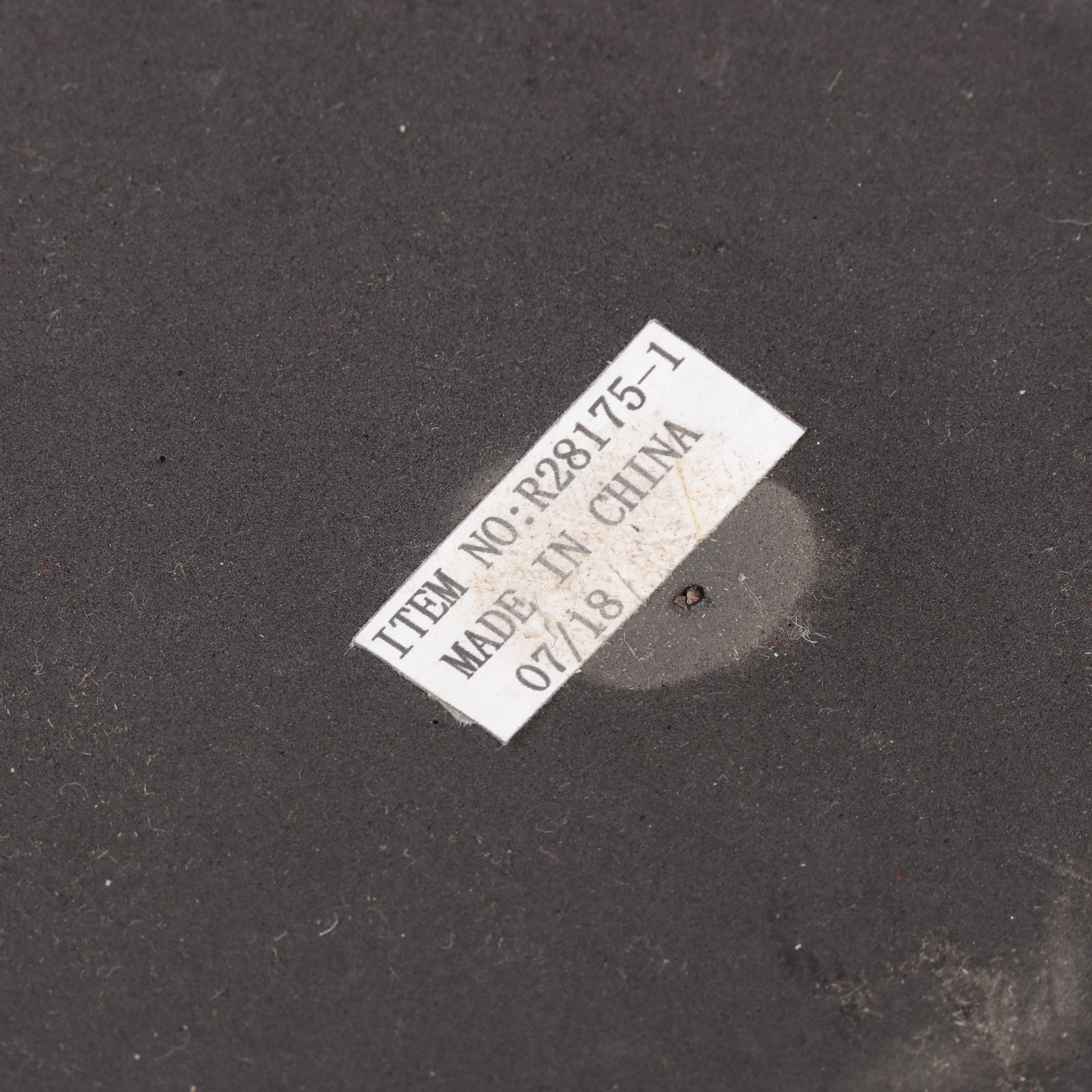 Modernist Style Patinated Metal, Acrylic and Glass Two-Light Floor Lamp