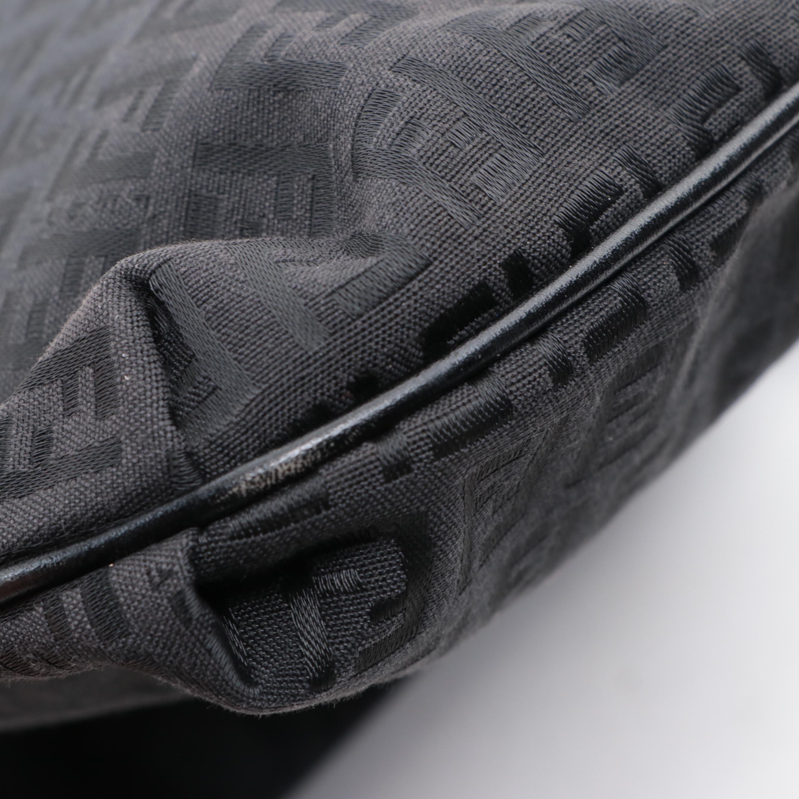 Fendi Front-Flap Crossbody Bag in Zucca Canvas and Leather